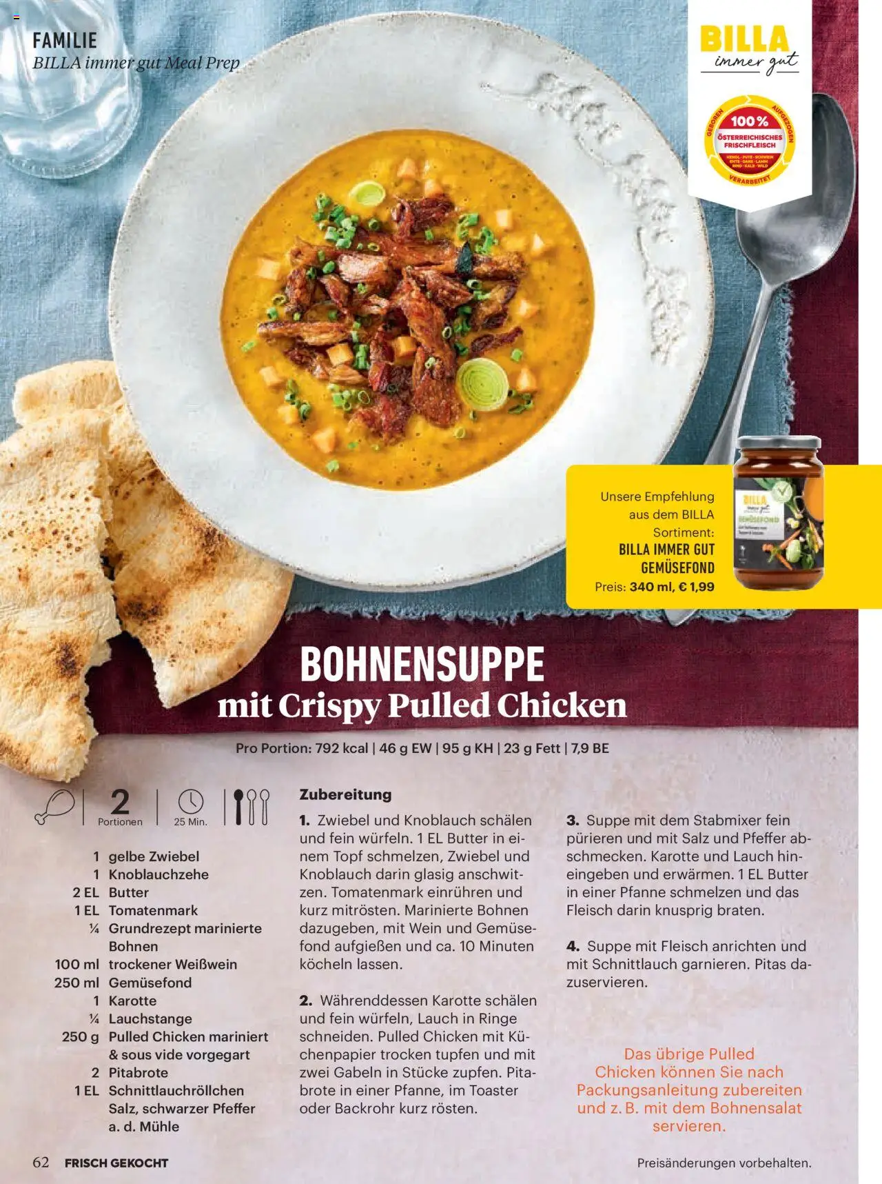 Billa Frisch Gekocht gültig ab 01.10.2025 | Seite: 60 | Produkte: Gemüse, Pfeffer, Knoblauch, Toaster