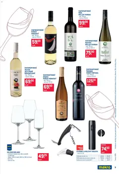 Náhled letáku Makro leták - Pro milovníky jídla od 05.11.2025 | Strana: 9 | Produkty: Víno, USB, Nálevka, Otvírák