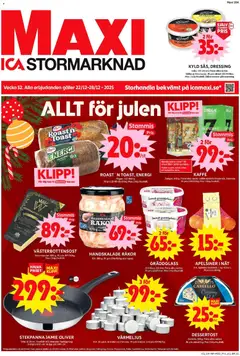 ICA Maxi - Enköping - Förhandsvisning av reklamblad från butik ICA Maxi aktuell från 22.12.2025
