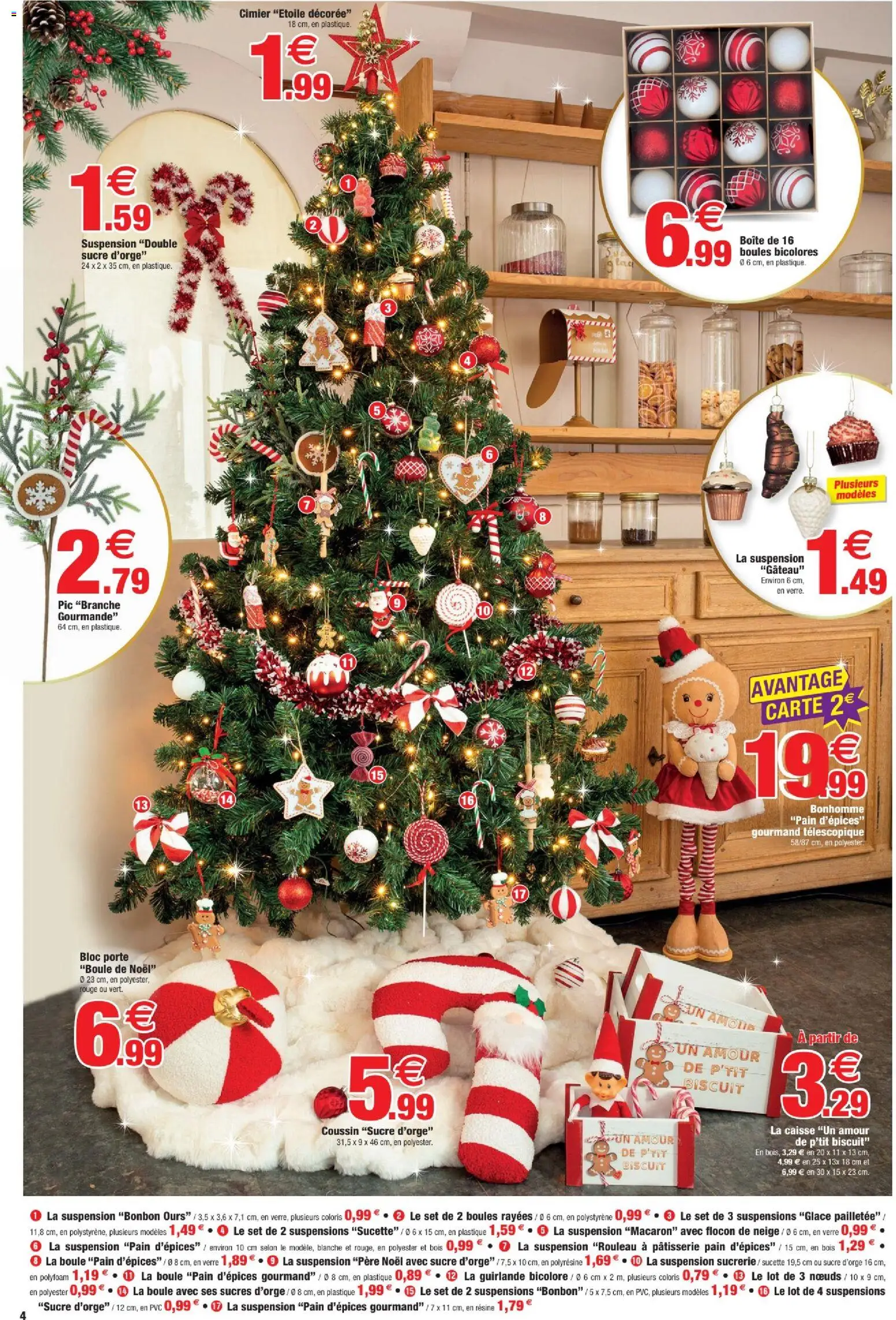 {H1} | Page: 4 | Produits: Sucre, Porte, La suspension, Pain