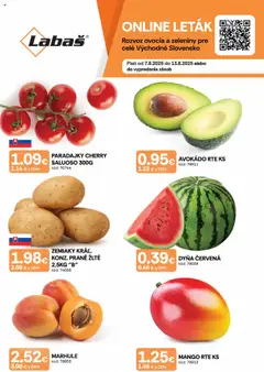 Labaš ovocie a zelenina - náhľad platný od 07.08.2025