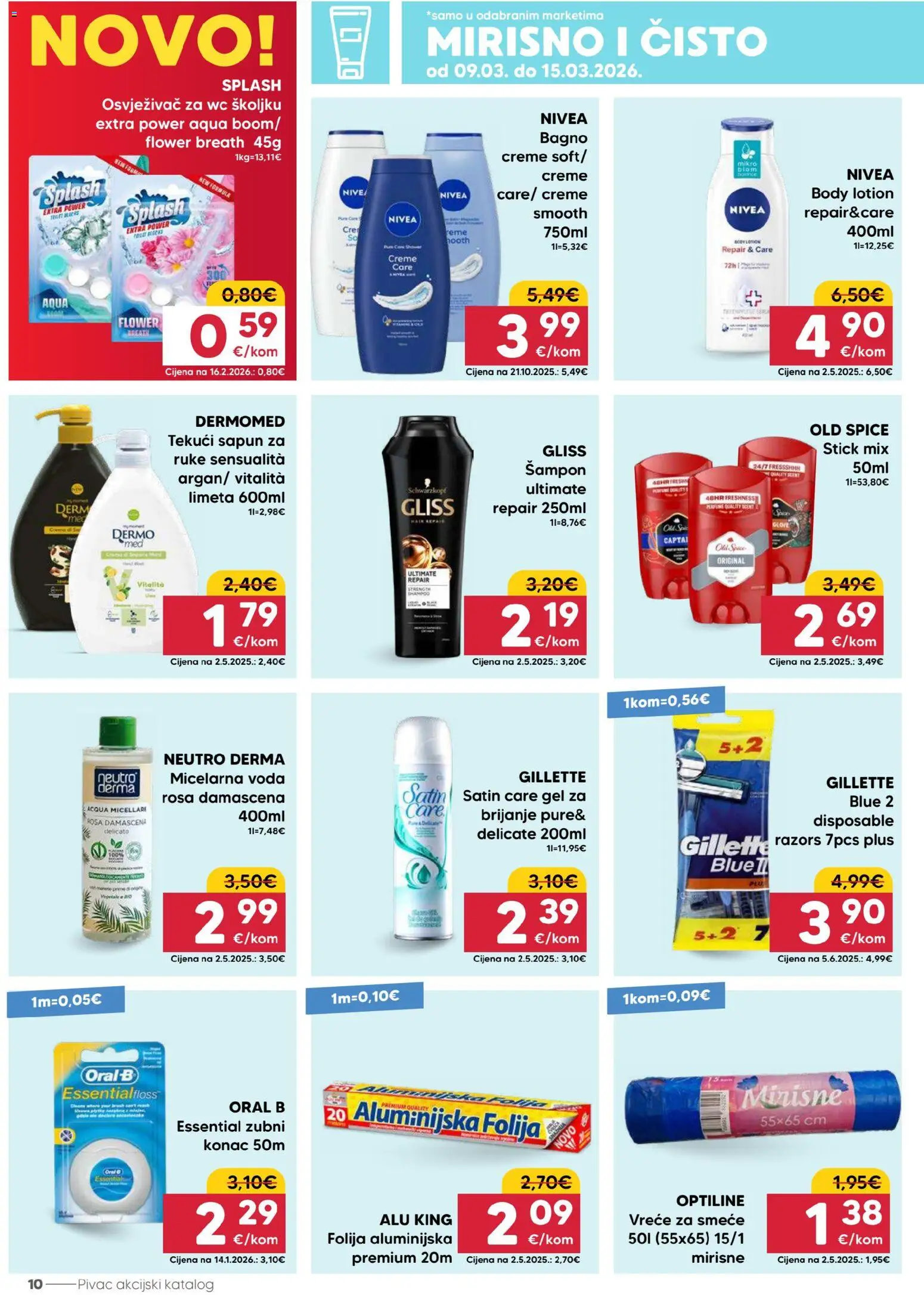 Pivac katalog | vrijedi od 09.03.2026 | Stranica: 10 | Proizvodi: Šampon, Gel za brijanje, Vreće za smeće, Old Spice