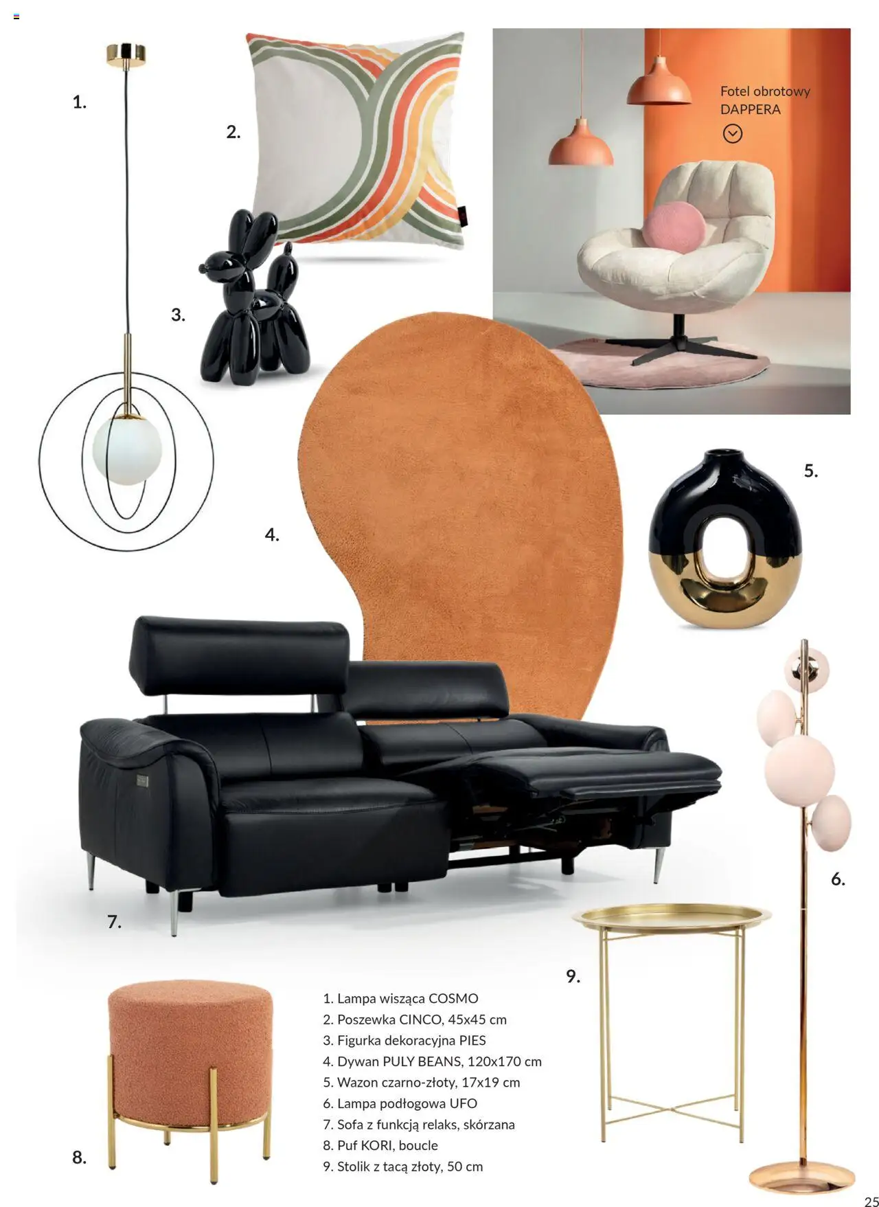 Salony Agata Gazetka - Trendbook od 21.03.2025 | Strona: 25 | Produkty: Fotel, Dywan, Wazon, Lampa