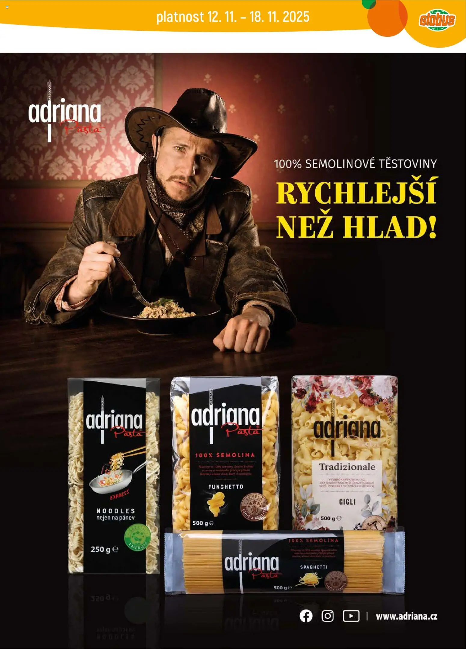 Globus leták - Havířov od 12.11.2025 | Strana: 26 | Produkty: Globus, Pánev, Těstoviny, Semolinové těstoviny