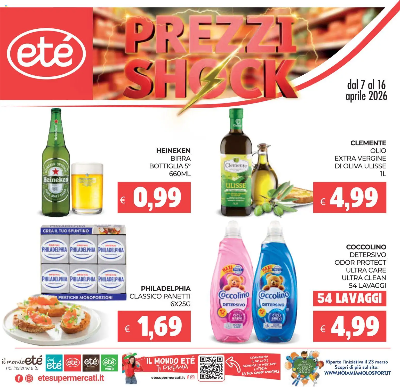 Volantino Eté del 07.04.2026 | Pagina: 1 | Prodotti: Birra, Tè, Olio, Bottiglia