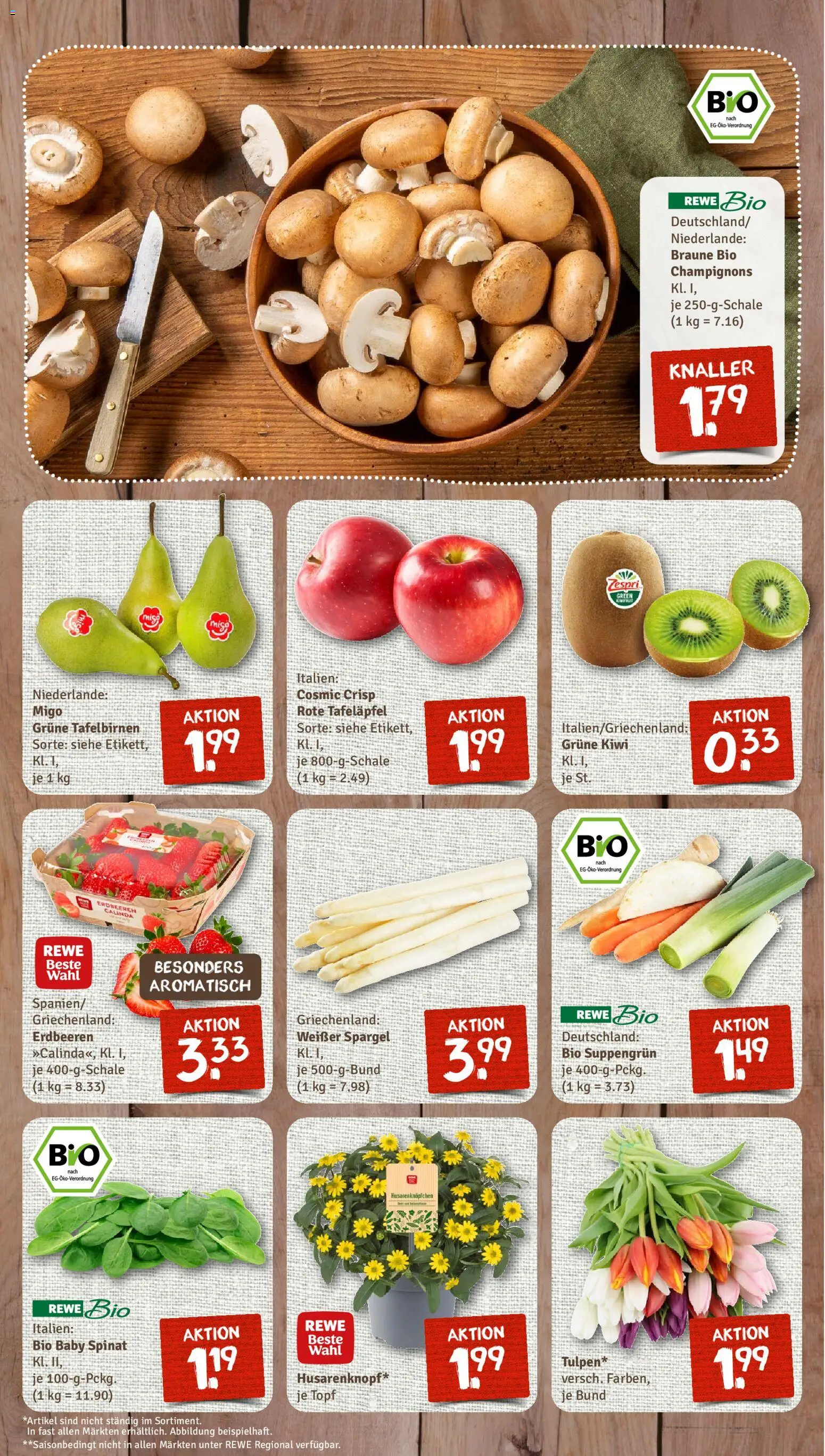 Nahkauf Prospekt – gültig ab 07.04.2026 | Seite: 3 | Produkte: Spargel, Champignons, Erdbeeren, Kiwi
