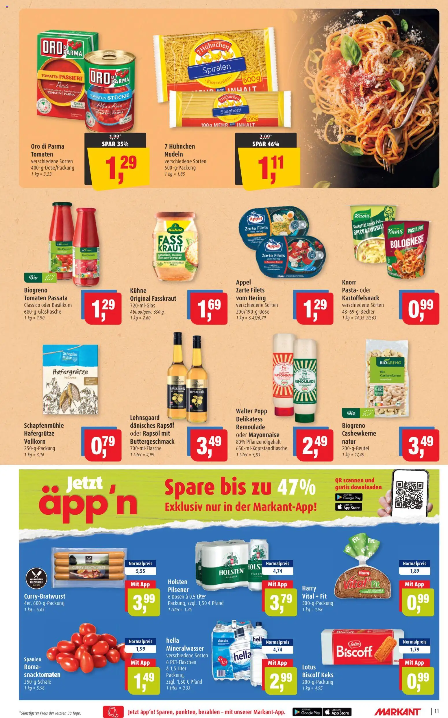 Markant Prospekt 	 – gültig ab 10.11.2025 | Seite: 11 | Produkte: Mühle, Holsten, Knorr, Hella