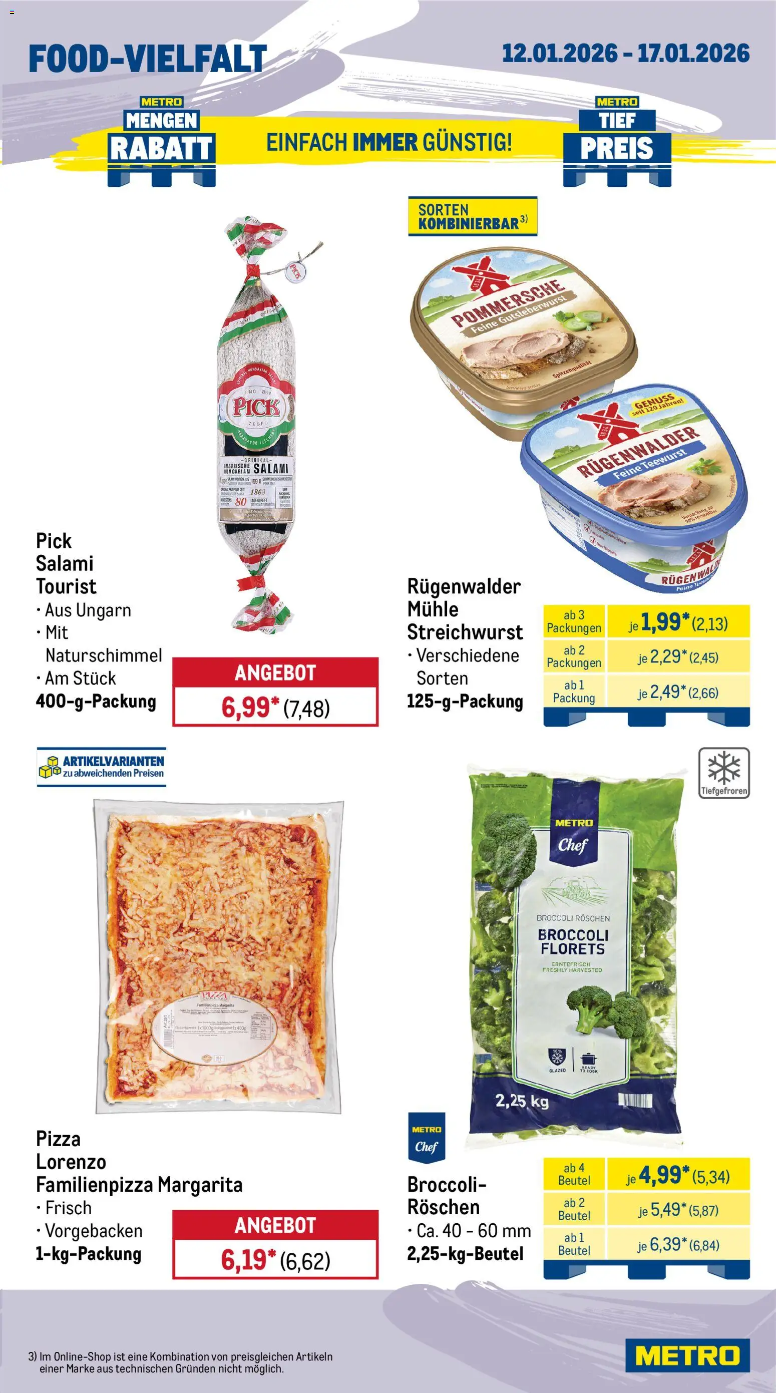 Metro Prospekt 	 – gültig ab 12.01.2026 | Seite: 11 | Produkte: Mühle, Salami, Pizza