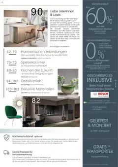 GESCHIRRSPÜLER INKLUSIVE, Beim Kauf einer freigeplanten Küche. Bosch SMV 4EU800E, UVP 1229.- Energieeffiziensklasse B, Spektrum A bis G, mit 5 Programmen, vollintegriert ab 02.05.2025 gültig | Seite: 3 | Produkte: Bosch, Geschirrspüler, Küche, Kuchen