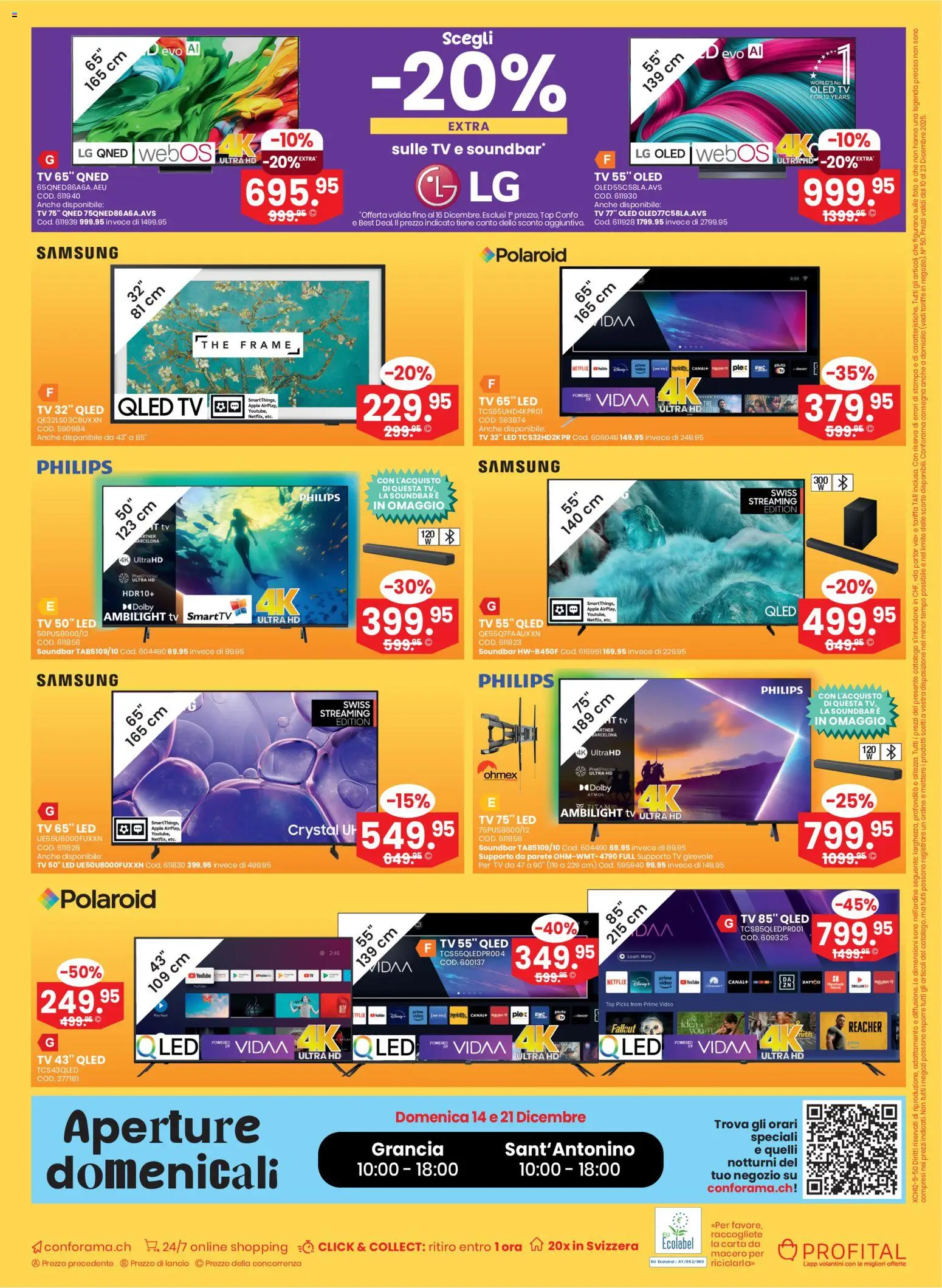 Conforama Aktionen IT – gültig ab 10.12.2025 | Seite: 16 | Produkte: Soundbar, TV, Apple, Philips