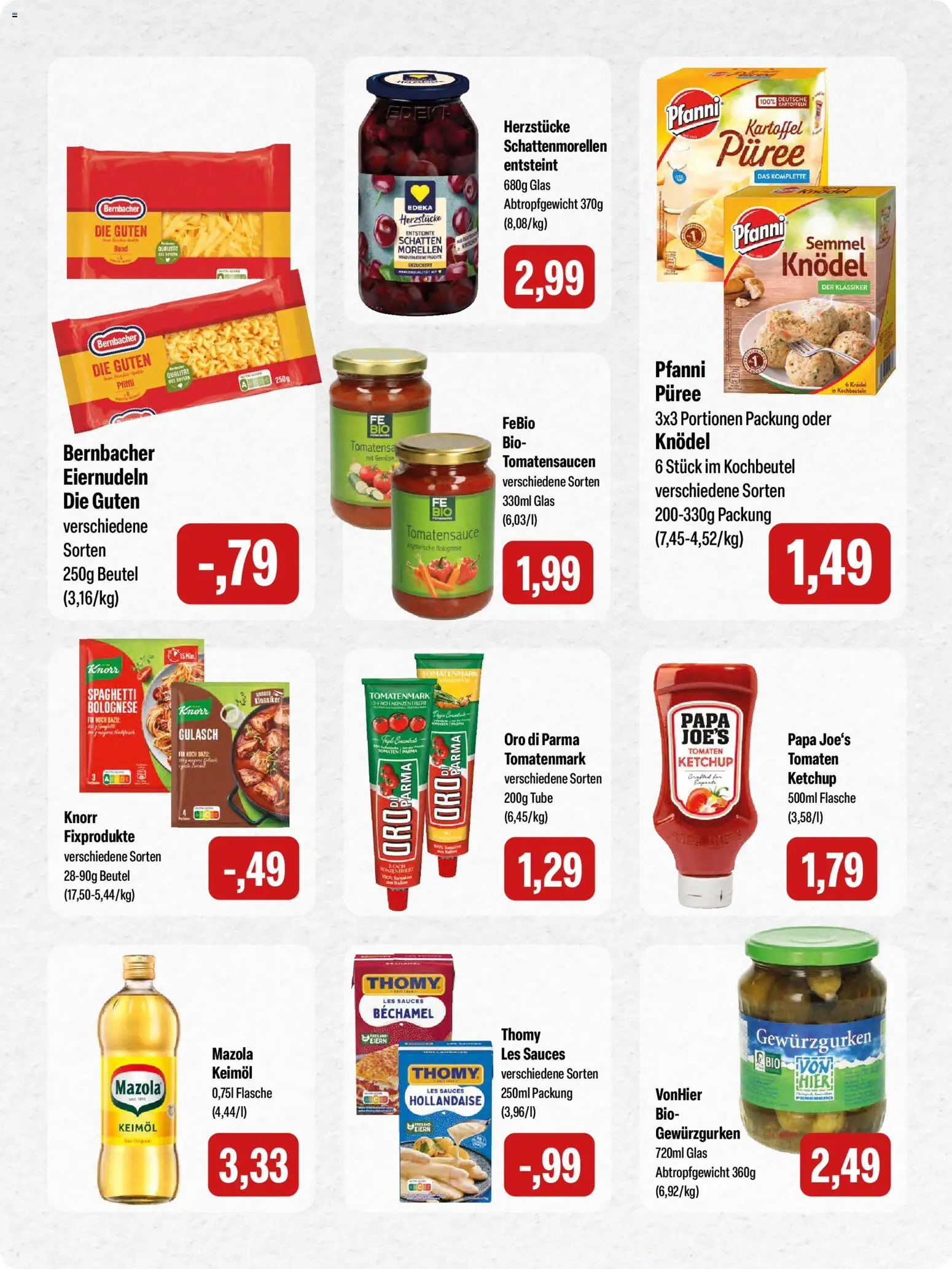 Feneberg Angebote – gültig ab 27.11.2025 | Seite: 20 | Produkte: Knorr, Oro di parma, Gemüse, Ketchup