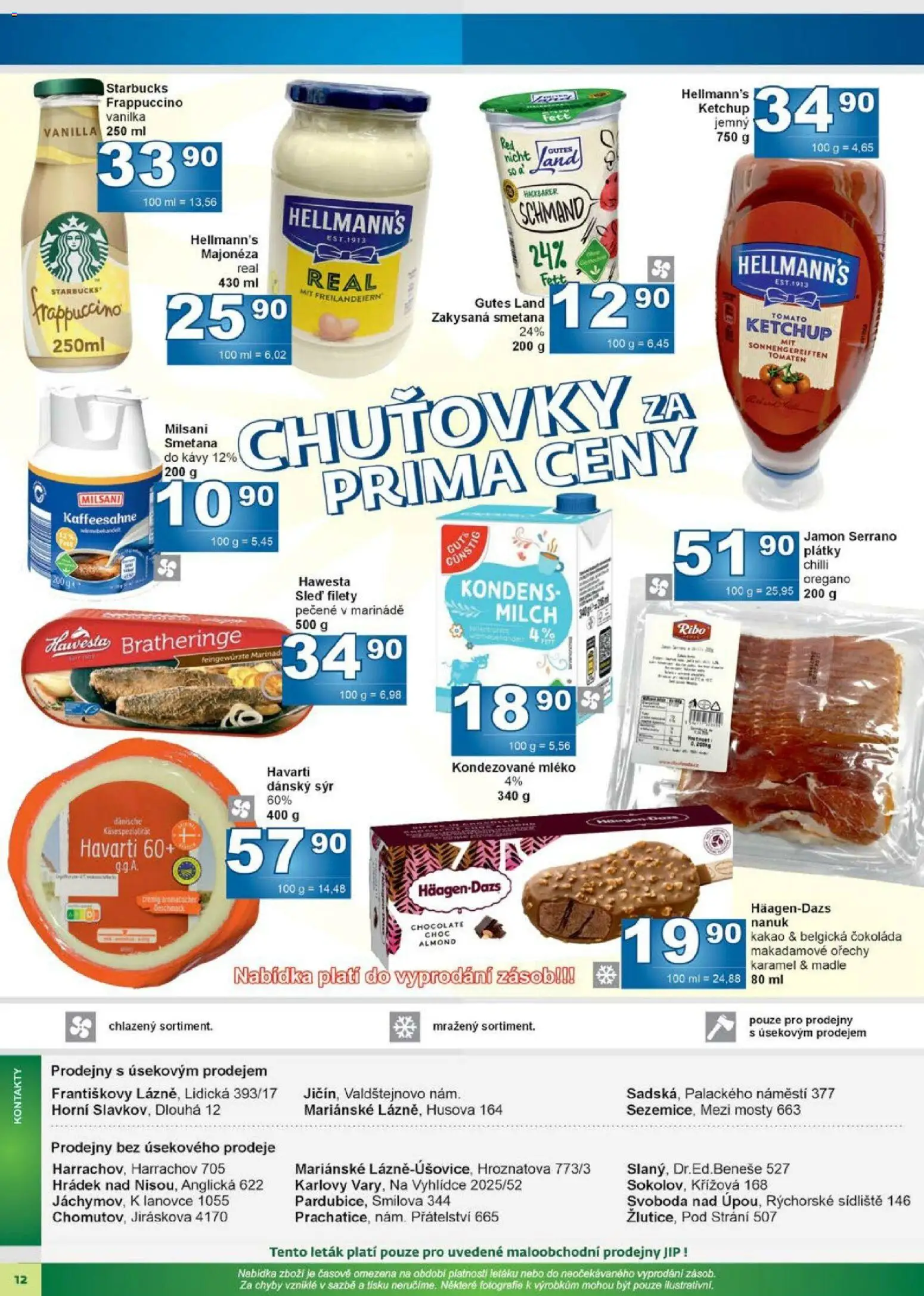 Jip leták od 11.03.2026 | Strana: 12 | Produkty: Nanuk, Starbucks, Hellmann's, Kakao