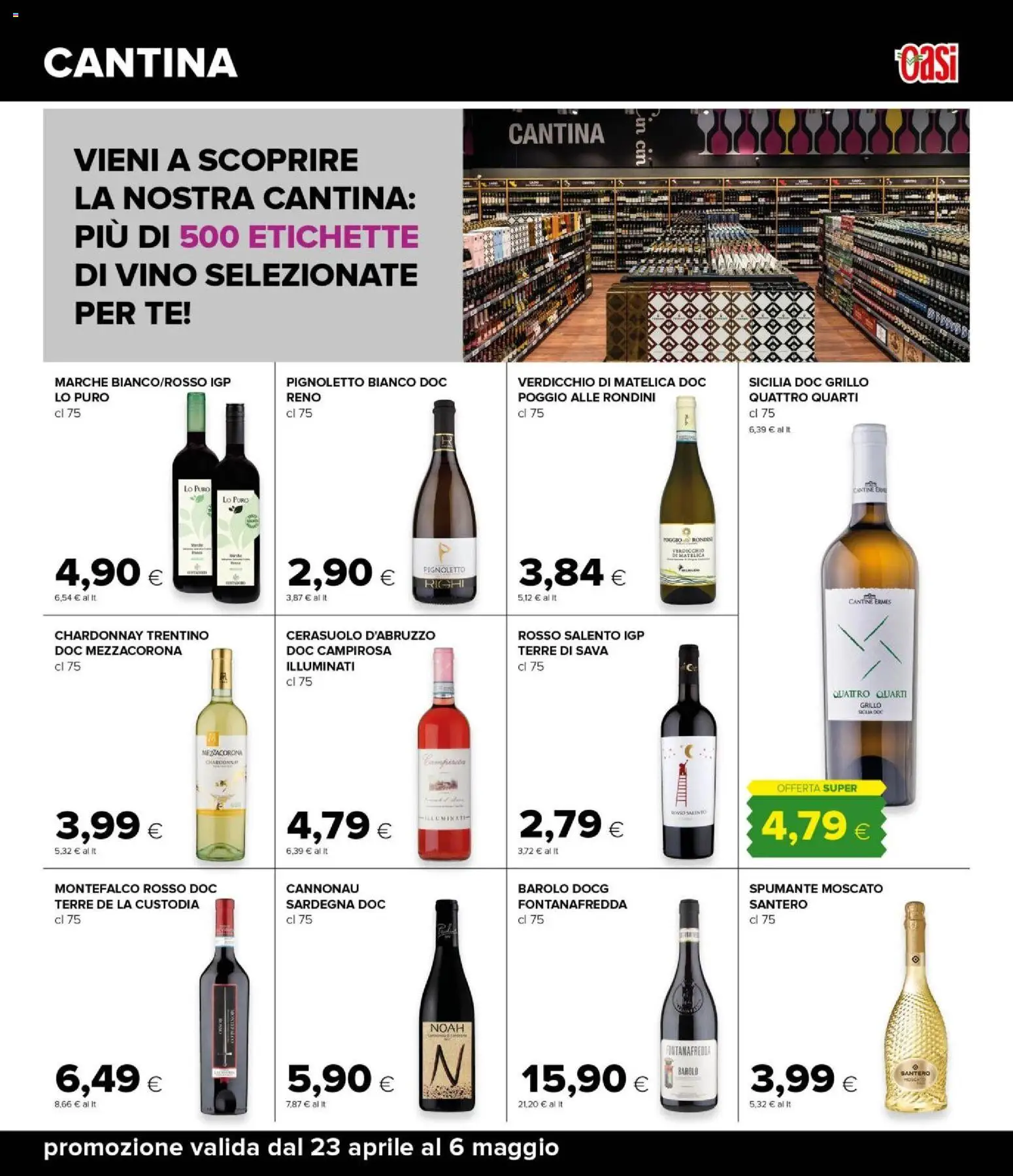 Volantino Oasi del 23.04.2026 | Pagina: 25 | Prodotti: Tè, Vino, Spumante