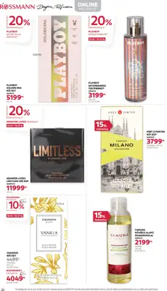 Rossmann akciós ujság - amely érvényes a következő dátumtól: 16.06.2025 | Oldal: 24 | Termékek: Testpermet, Body, Masszázsolaj, Parfüm