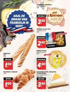  | Pagina: 14 | Producten: Schaal, Friet, Roomboter, Stokbrood