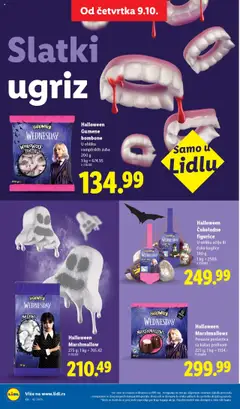 Halloween Gumene bombone, U obliku vampirskih zuba 200 g - pregled Lidl kataloga - važi od 16.10.2025 | Strana: 38