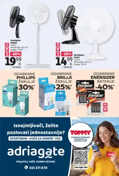 Tommy - Super ponuda za apartmane - Pregled kataloga iz trgovine Tommy, vrijedi od 13.04.2026 | Stranica: 21 | Proizvodi: Ventilator, Baterije, Žarulje