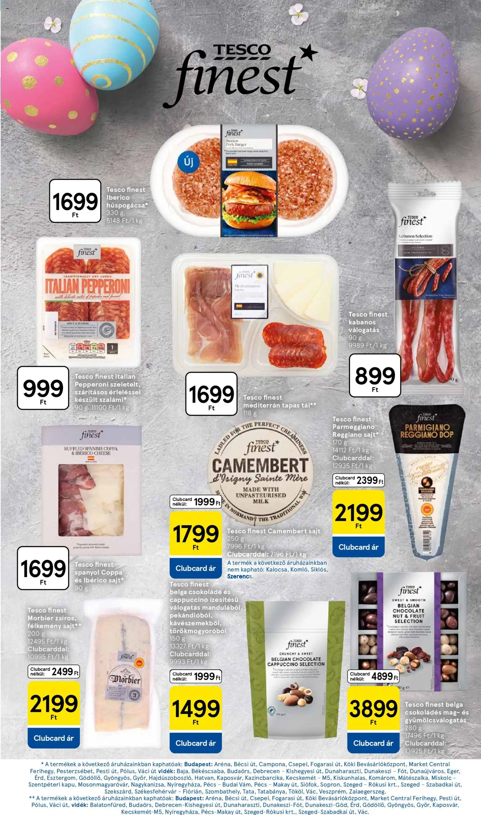 Tesco akciós ujság - amely érvényes a következő dátumtól: 26.03.2026 | Oldal: 9 | Termékek: Cappuccino, Sajt, Csokoládé, Camembert