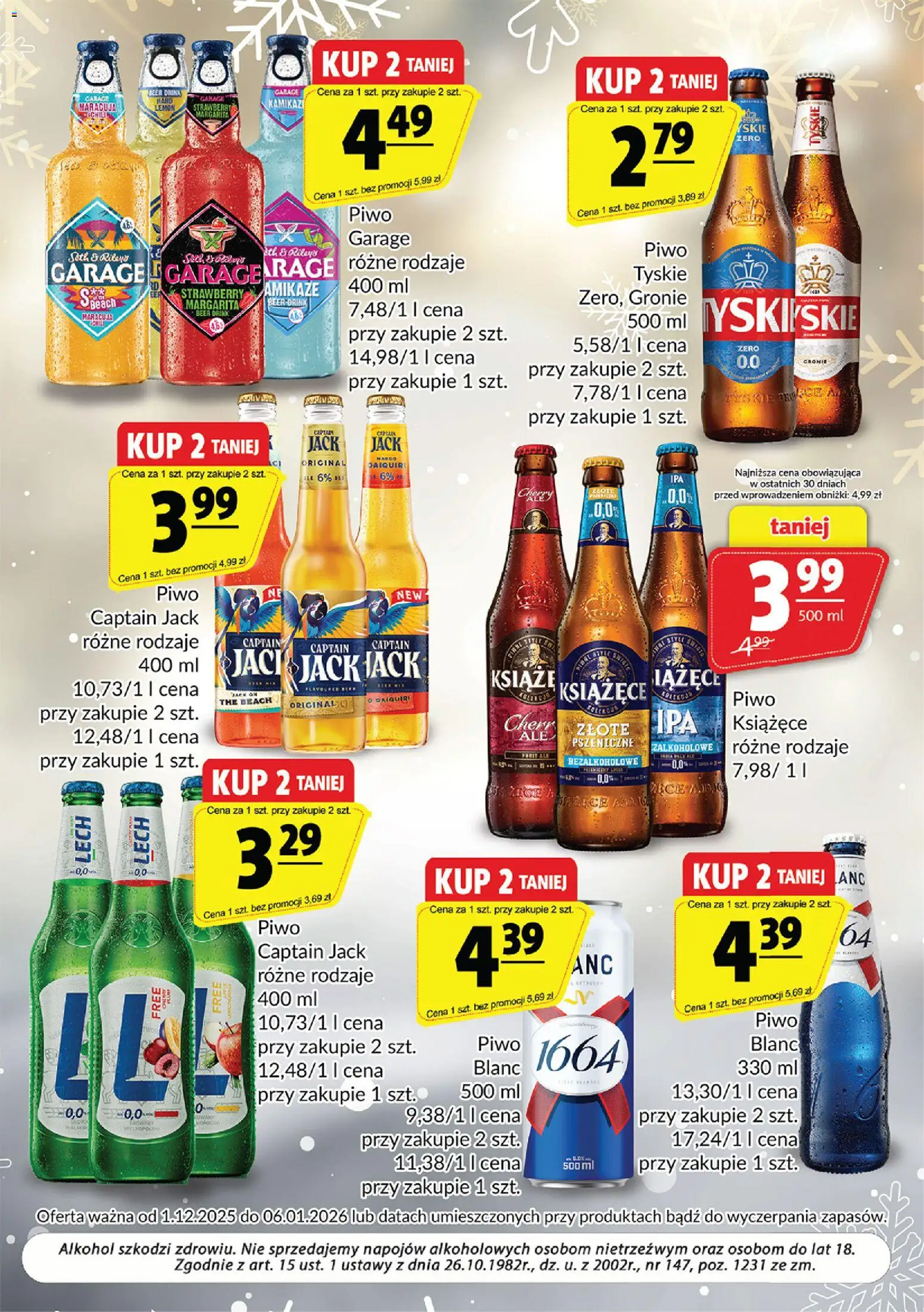Prim Market Gazetka - Oferta alkoholowa od 01.12.2025 | Strona: 6 | Produkty: Tyskie, Piwo, Alkohol
