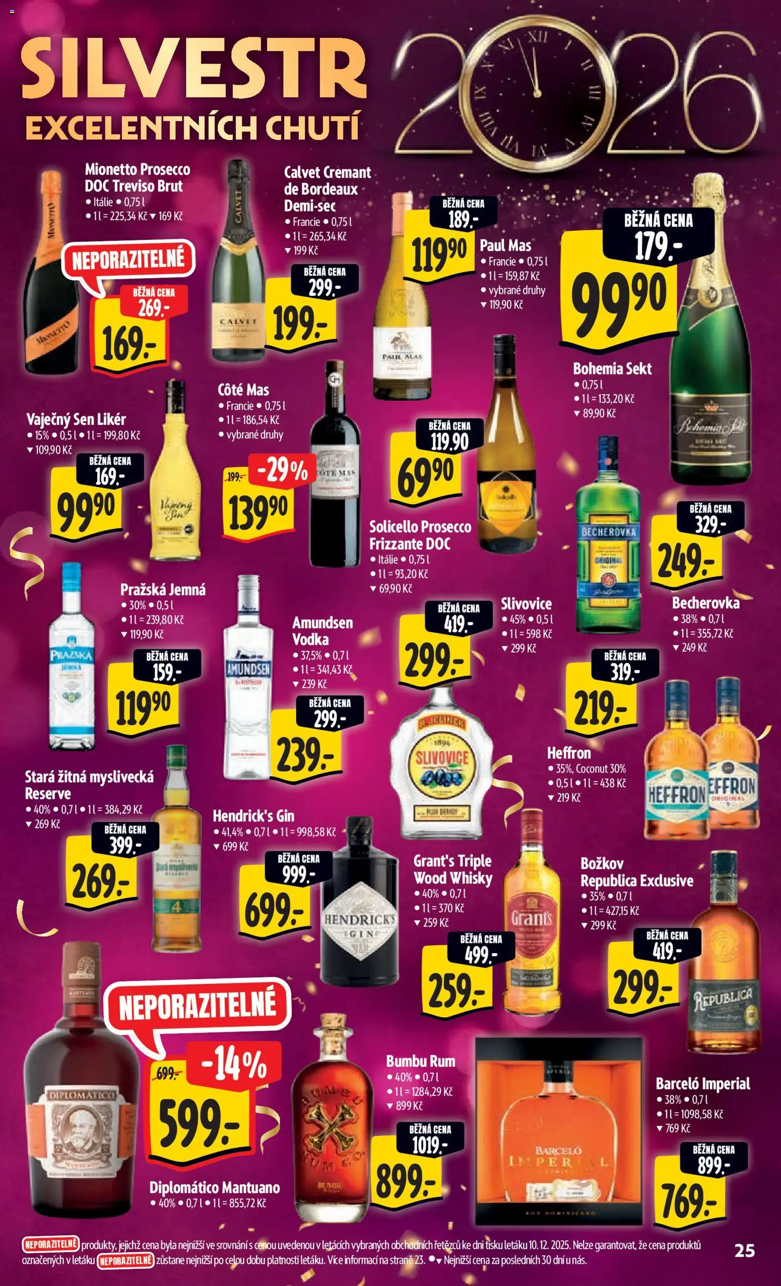 Albert leták - Hypermarket od 17.12.2025 | Strana: 34 | Produkty: Bohemia sekt, Frizzante, Whisky, Božkov