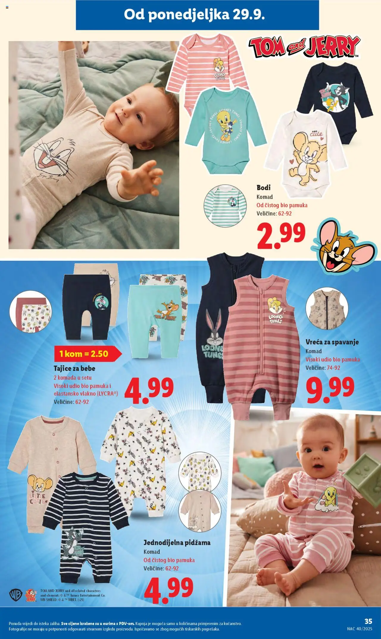Lidl katalog | vrijedi od 29.09.2025 | Stranica: 35 | Proizvodi: Pidžama, Tajice
