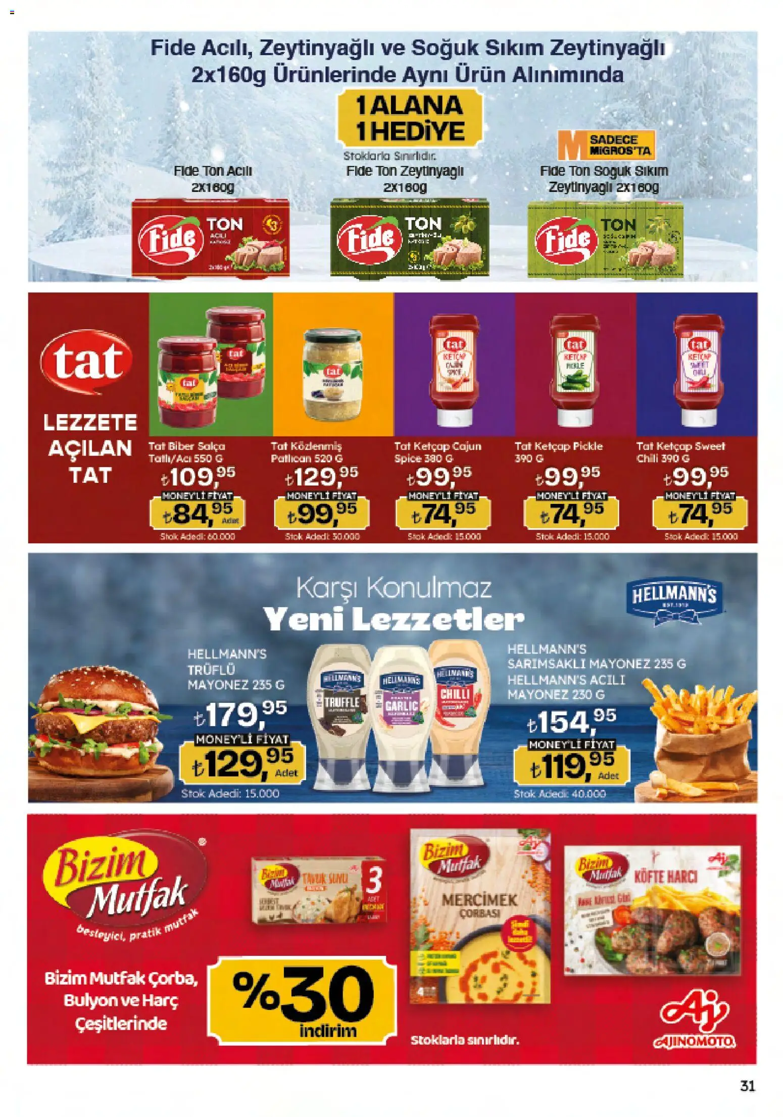 Migros Katalog - Migroskop - 04.12.2025 tarihinden itibaren geçerlidir | Sayfa: 31 | Ürünler: Ketçap, Mayonez, Biber, Patlıcan