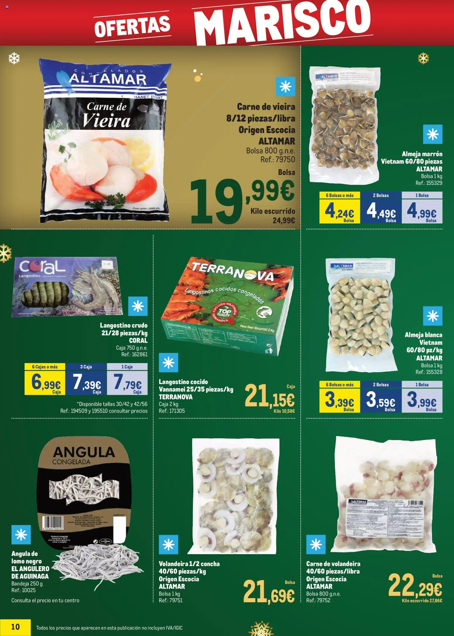 Makro - Precios Centro │ válido desde el 24.11.2025 | Página: 10 | Productos: Bolsa, Peso, Bandeja, Caja
