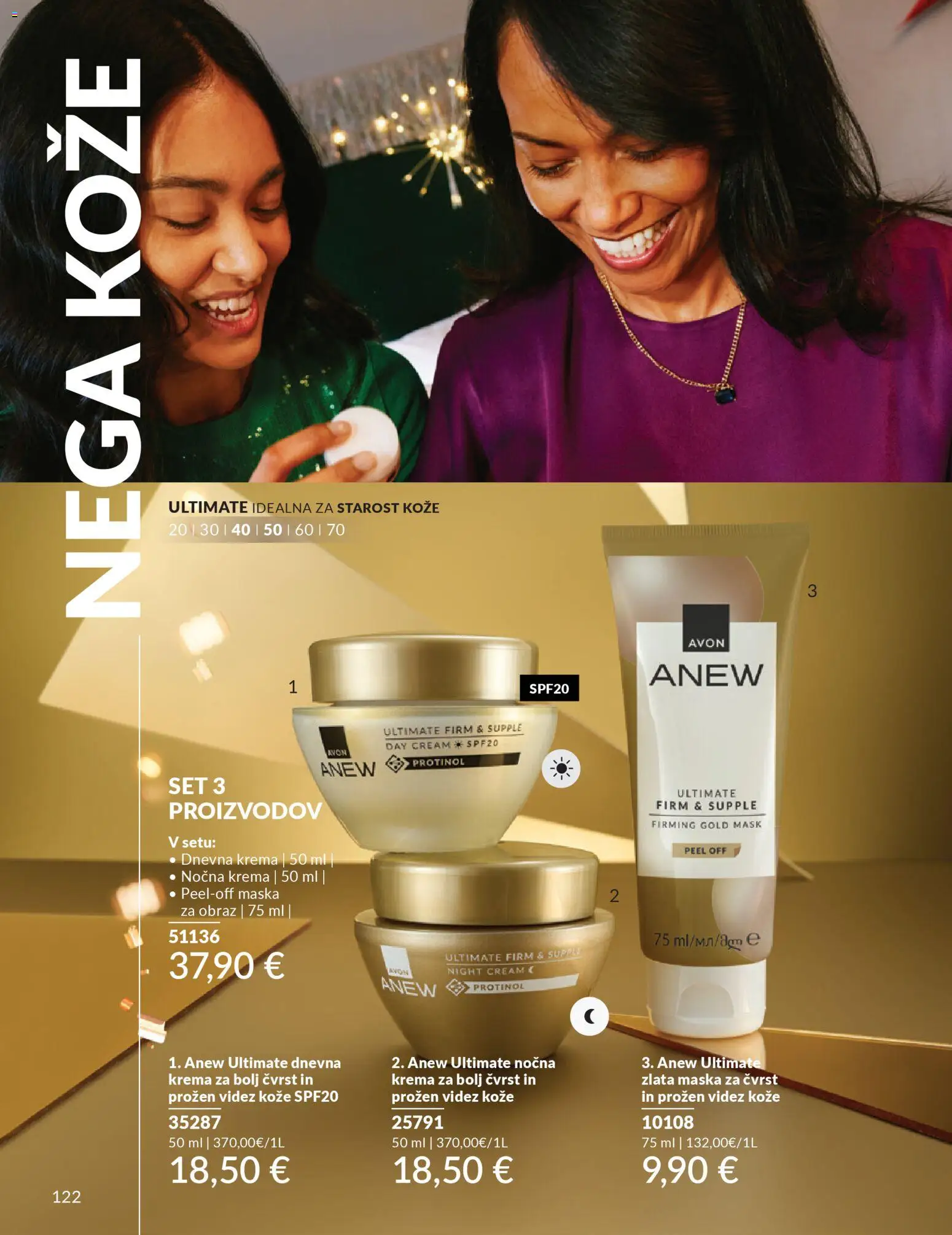 Novi Avon katalog ponudbe – veljaven od 01.10.2025 | Stran: 122 | Izdelki: Maska za obraz, Krema, Maska
