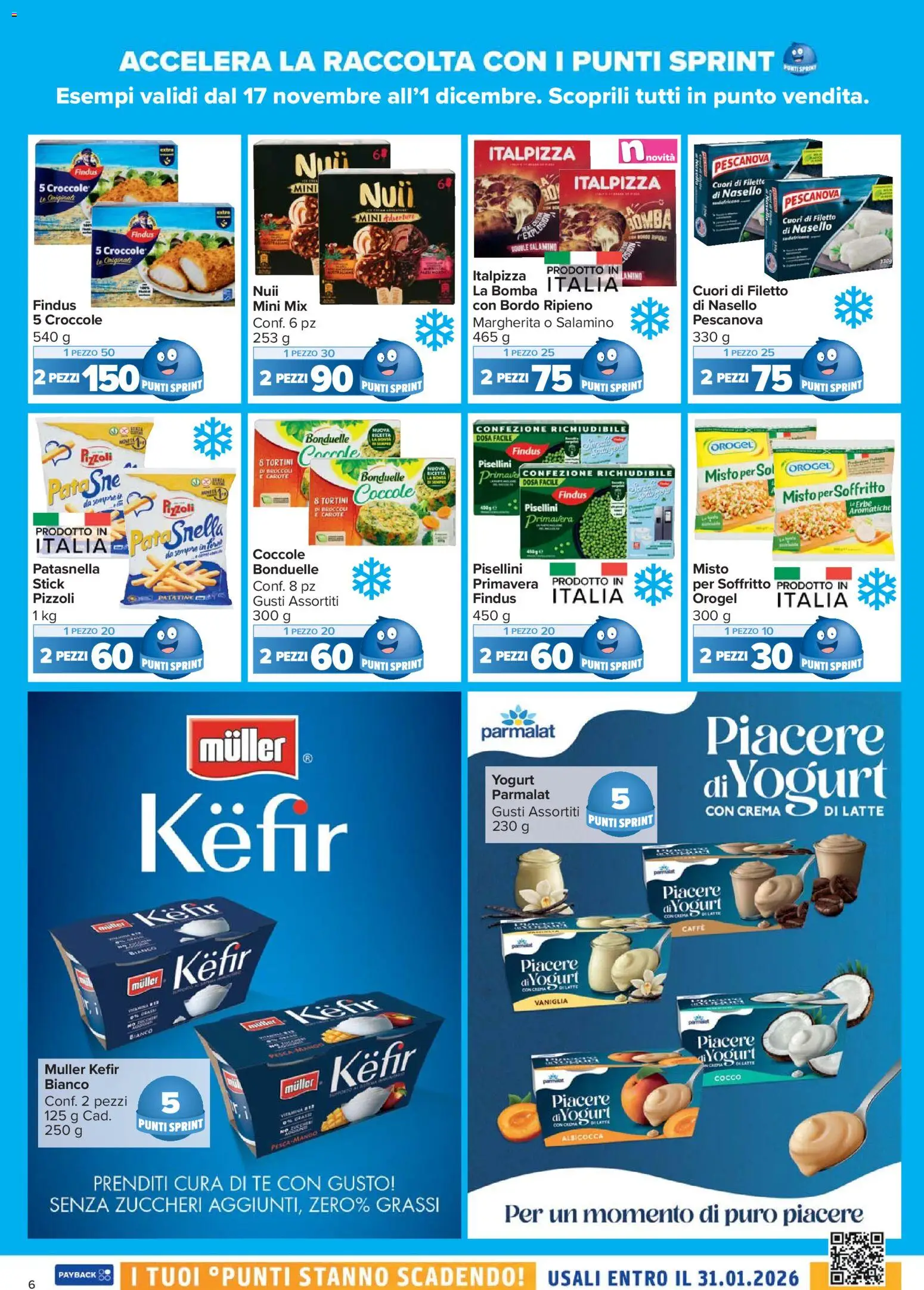 Volantino Carrefour del 17.11.2025 | Pagina: 6 | Prodotti: Tè, Carote, Broccoli, Cocco