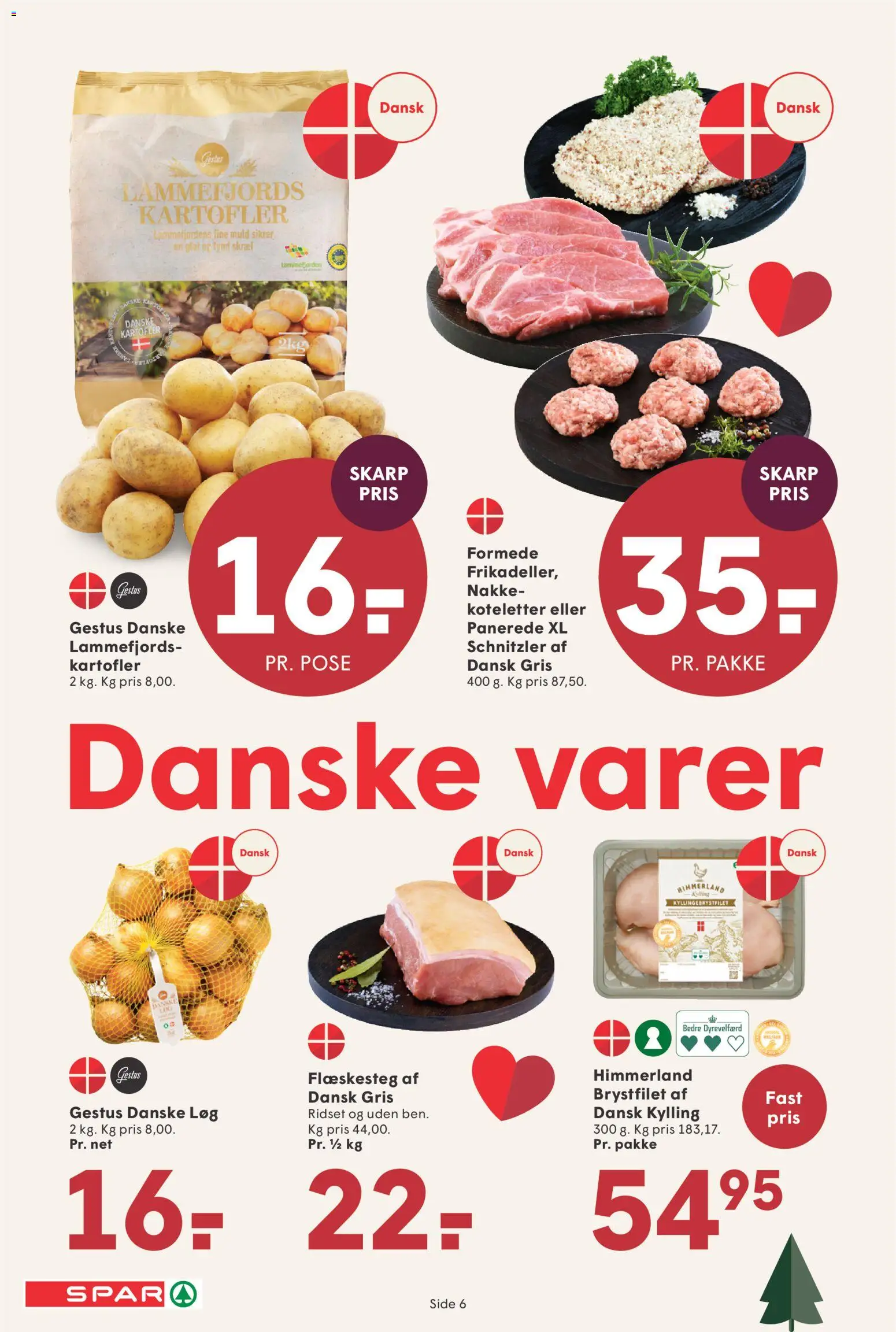 Spar tilbudsavis – gyldig fra 21.11.2025 | Side: 6 | Produkter: Koteletter, Løg, Schnitzler, Flæskesteg