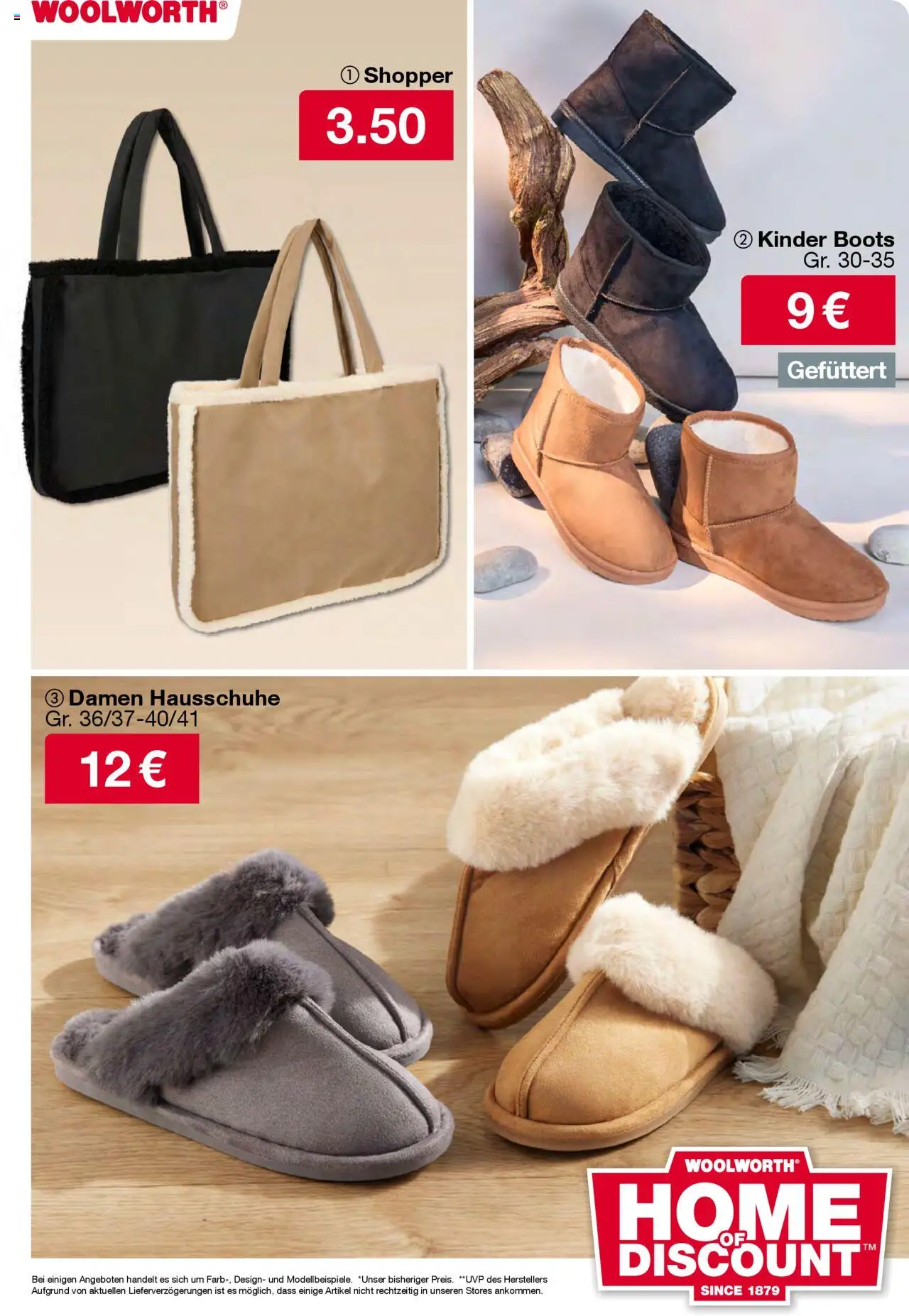 Woolworth  Flugblatt gültig ab 02.10.2025 | Seite: 33 | Produkte: Hausschuhe