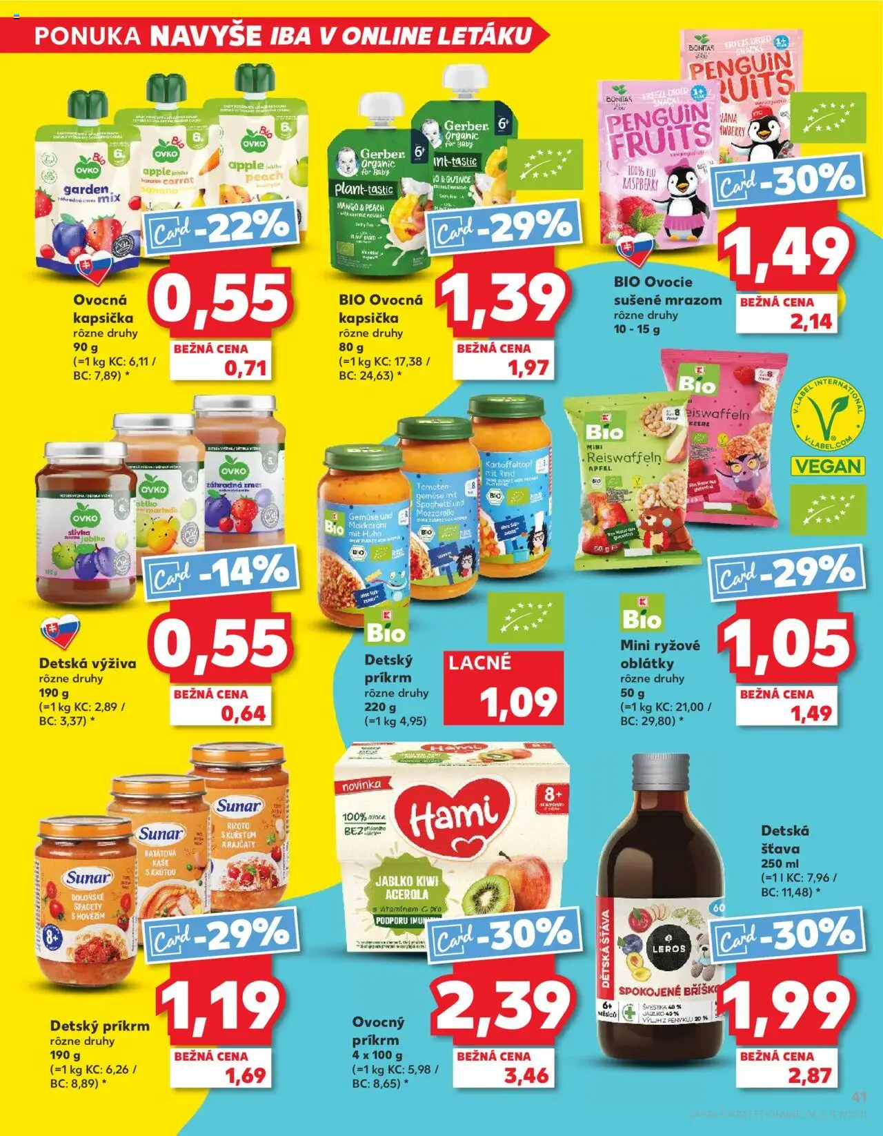 Nové Kaufland akcie – leták je platný od 29.05.2025 | Strana: 41 | Produkty: Vaňa, Apple, Sunar, Kiwi