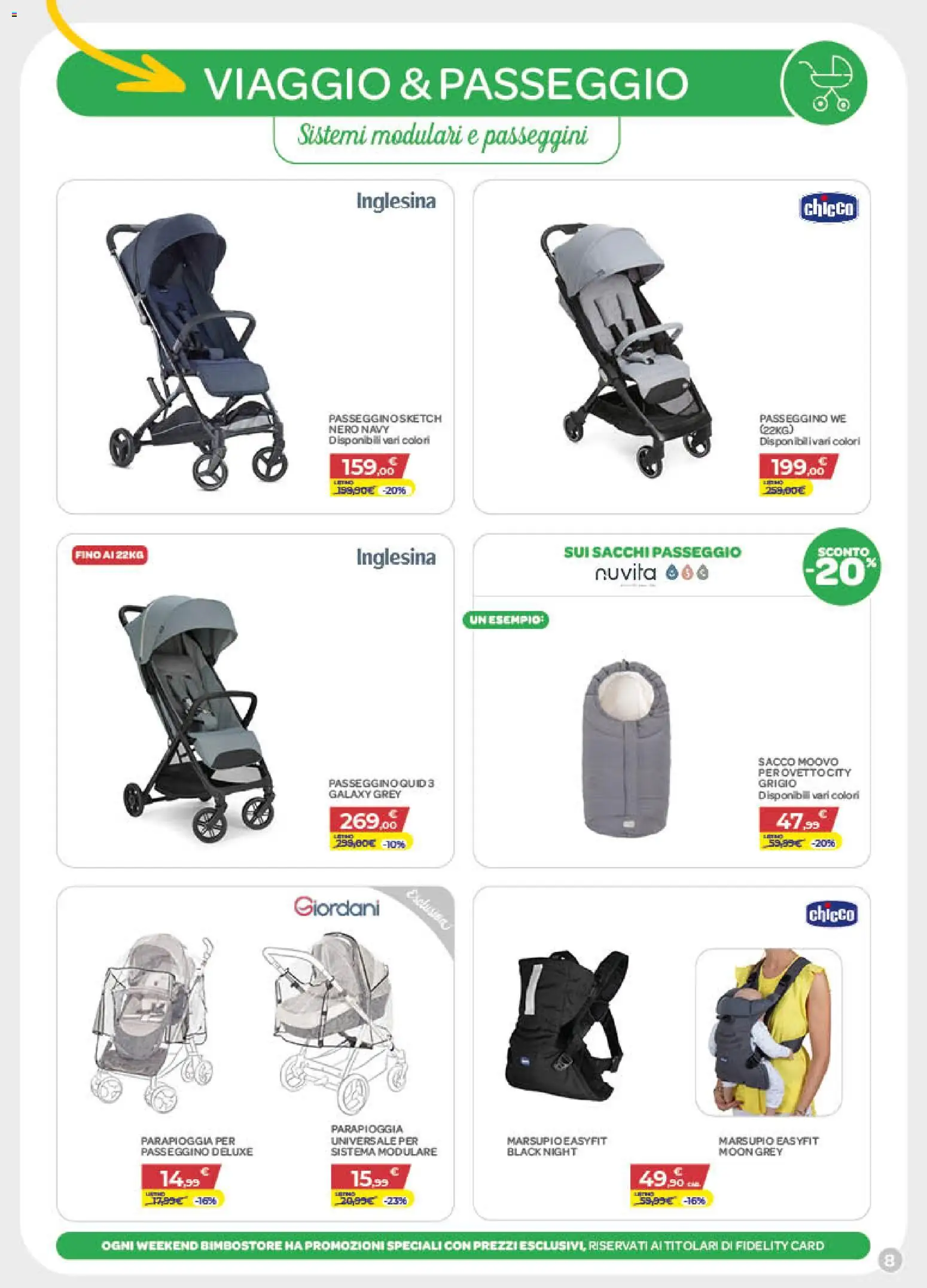 Volantino Bimbo store del 06.01.2026 | Pagina: 8 | Prodotti: Passeggino