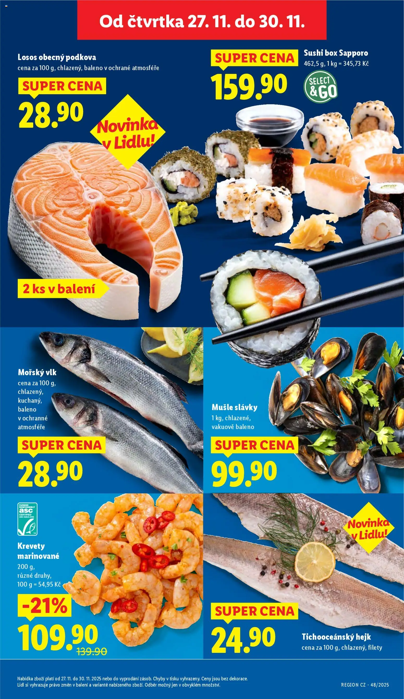Lidl Black Friday od 27.11.2025 | Strana: 21 | Produkty: Box, Hejk, Sushi, Krevety