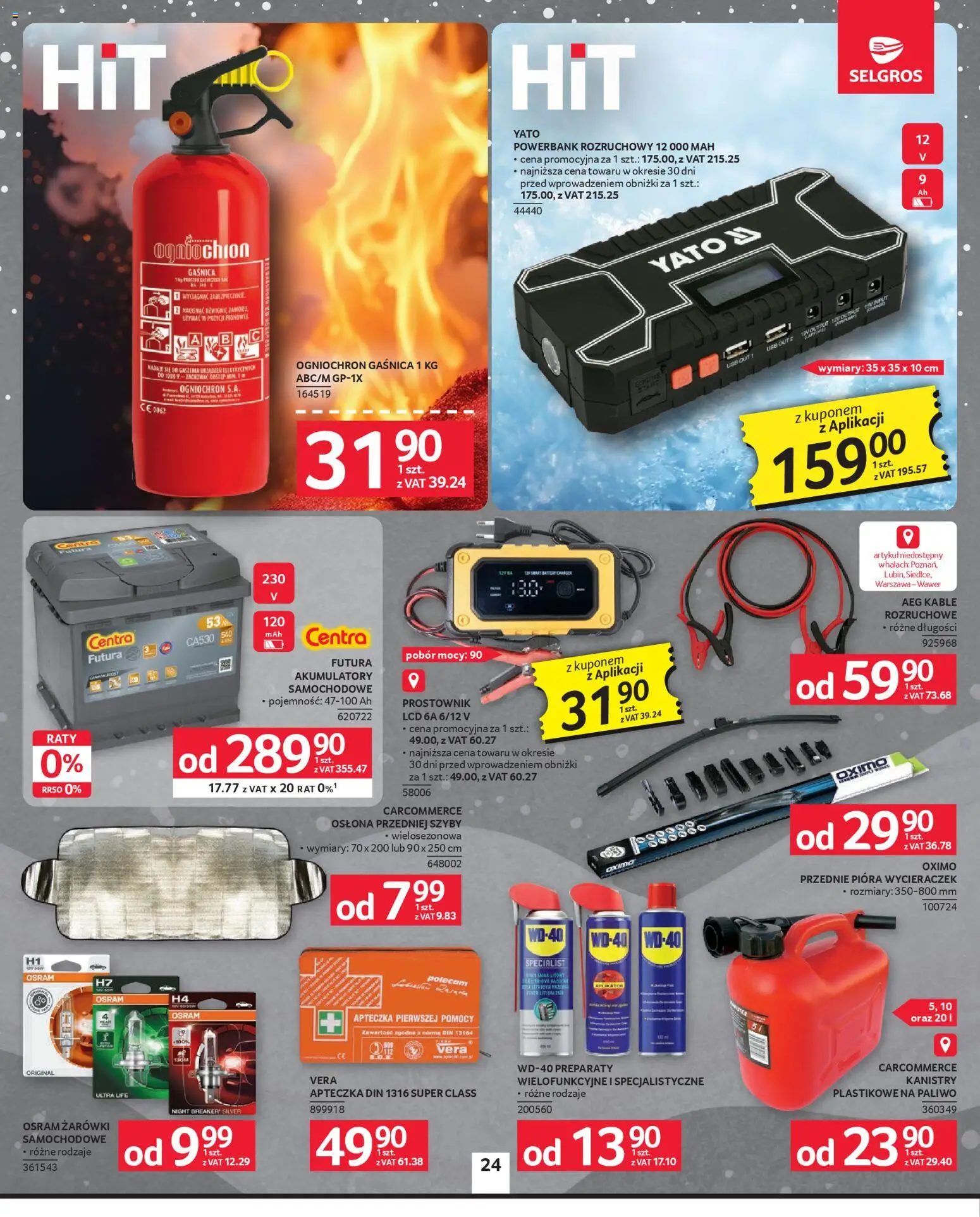 Selgros cash&carry Gazetka - Oferta przemysłowa od 08.01.2026 | Strona: 26 | Produkty: USB, Gaśnica, Prostownik, Kable rozruchowe