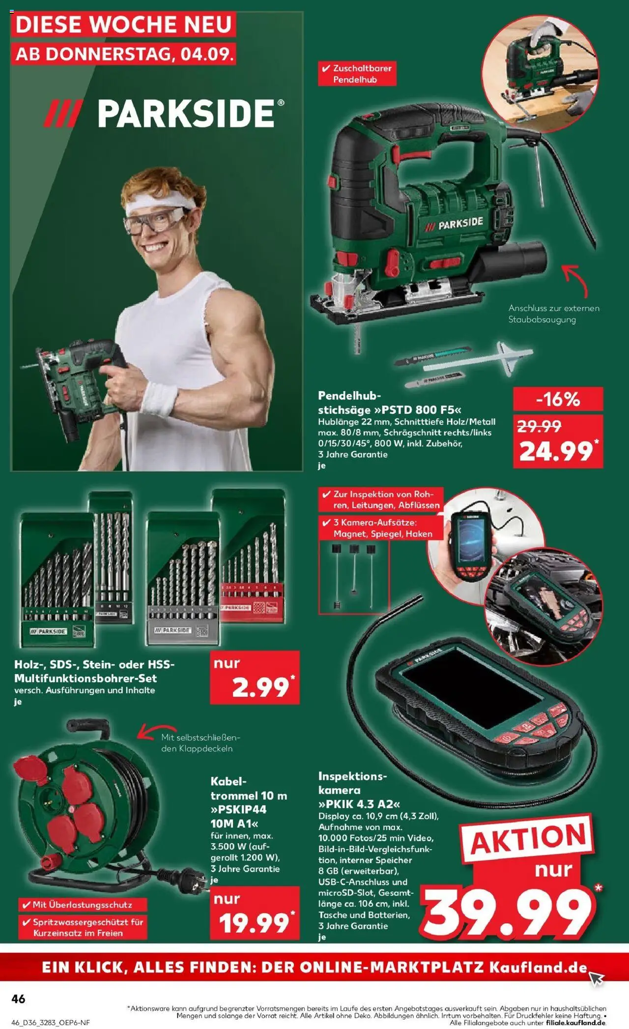 Kaufland prospekt Sonneberg	 – gültig ab 04.09.2025 | Seite: 44 | Produkte: Kamera, Kabel, Tasche