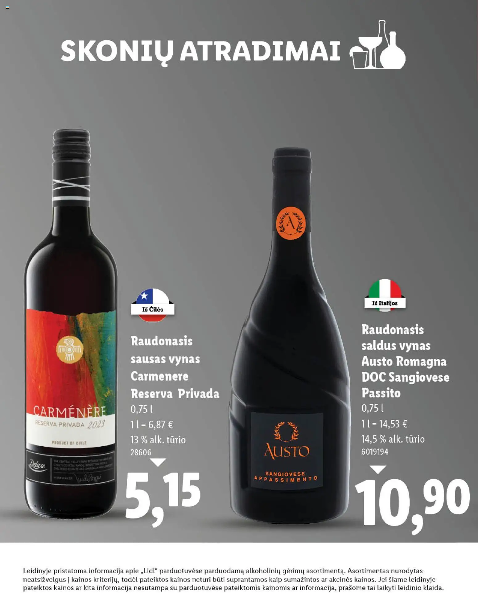 LIDL akcijos nuo 03.11.2025 | Puslapis: 20 | Prekių: Vynas