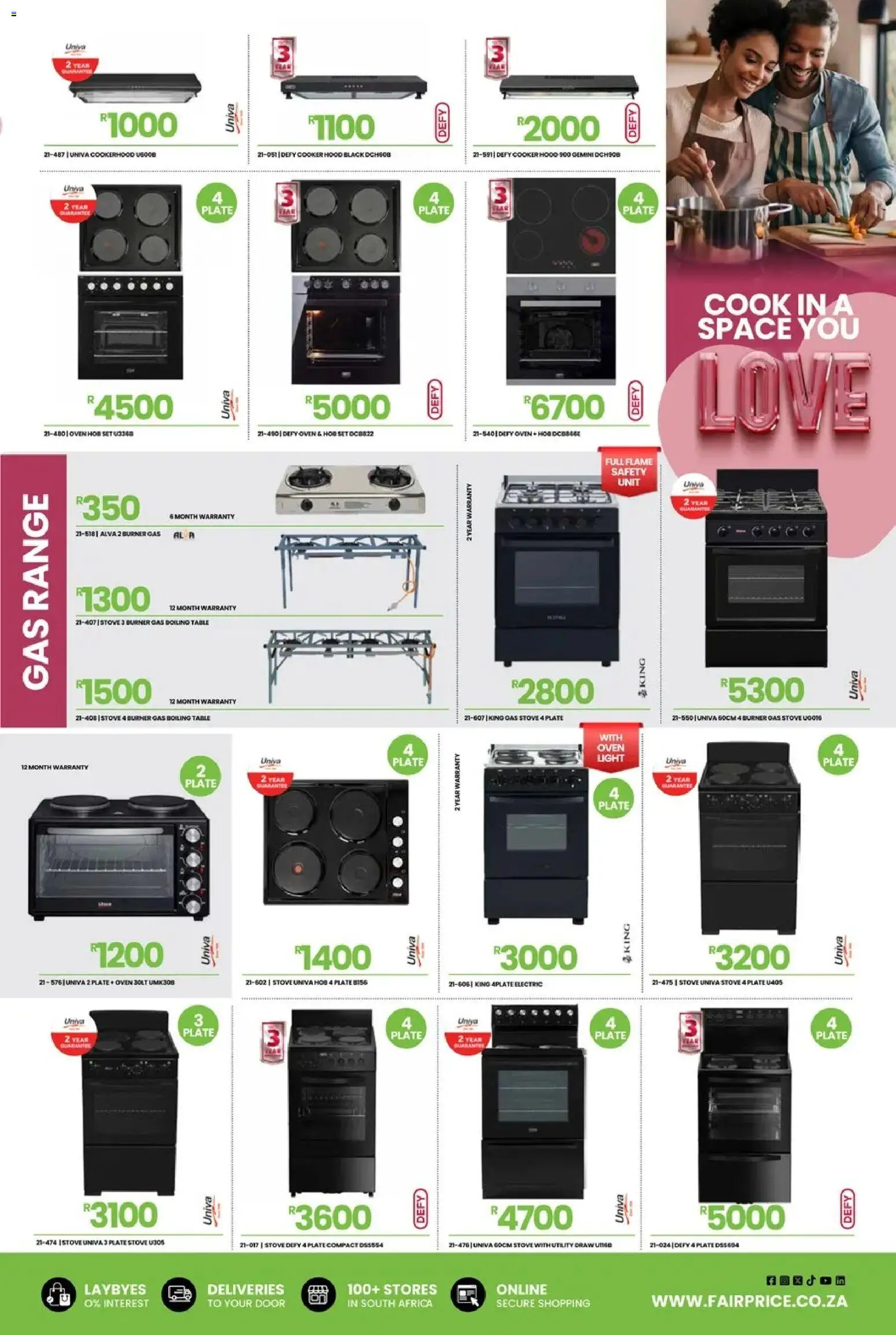 New Fair Price catalogue – valid from 01.02.2026 | Page: 3 | Products: Utility, Plate, Hood, Gas stove