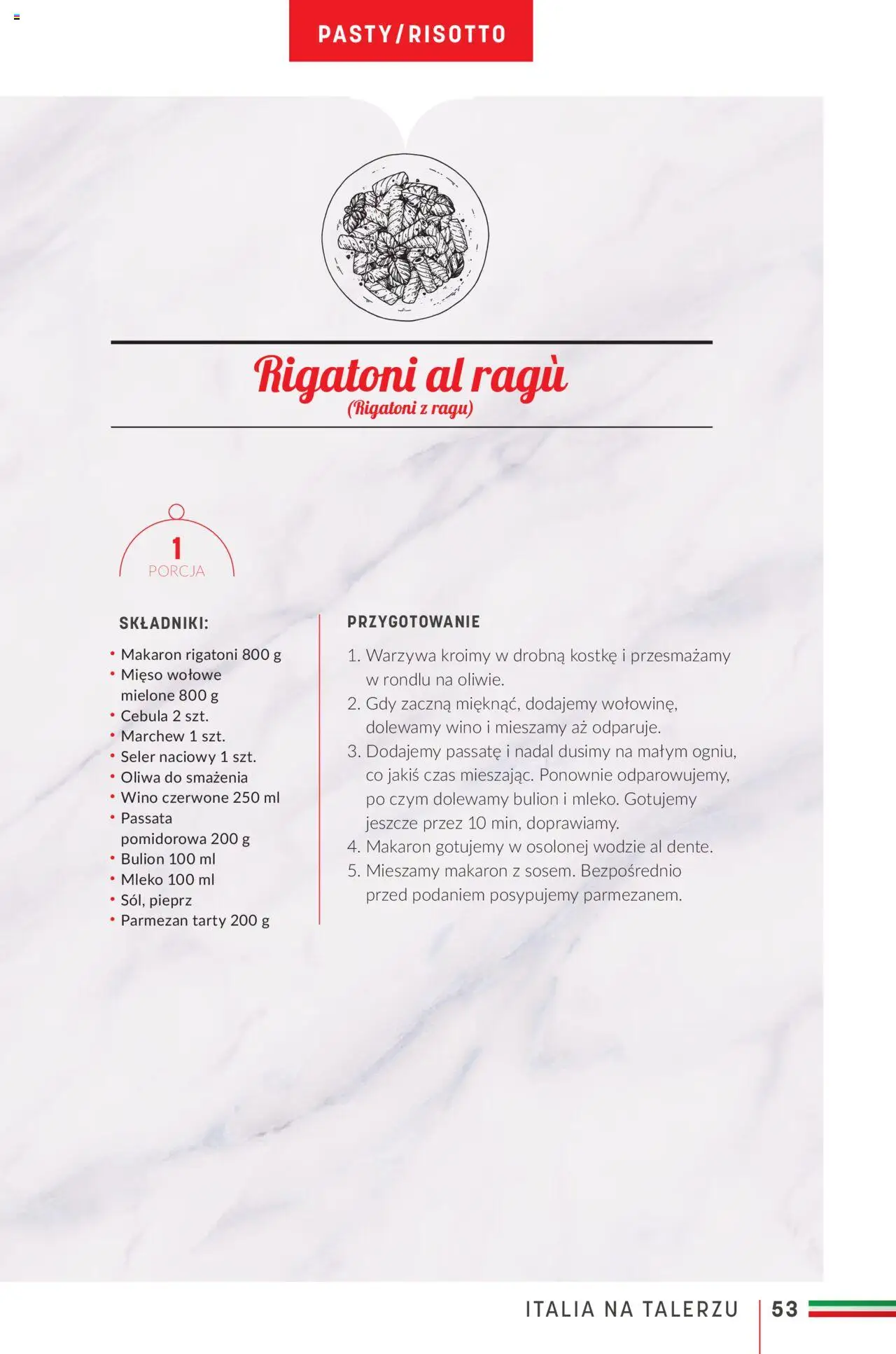 Makro Gazetka - Ebook kuchnia włoska od 16.05.2023 | Strona: 53 | Produkty: Mleko, Makaron, Warzywa, Pieprz