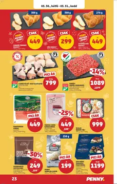 FEKETEERDEI SONKA, szeletelt 100 g, 4490 Ft/kg - amely érvényes a következő dátumtól: 26.03.2026 | Oldal: 27