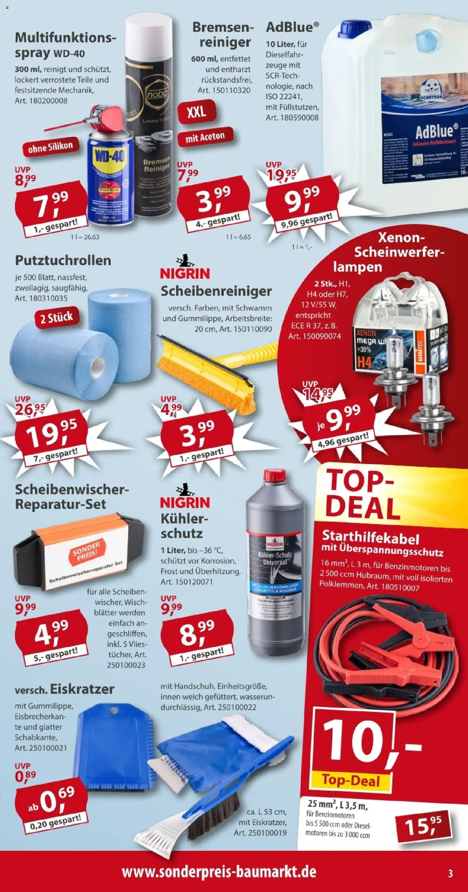 Sonderpreis Baumarkt Prospekt 	 – gültig ab 03.01.2026 | Seite: 3 | Produkte: Top, Überspannungsschutz