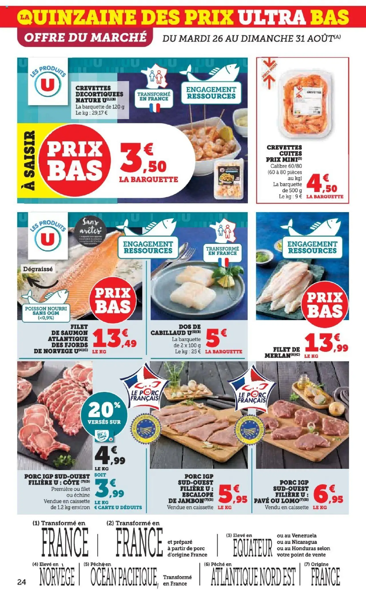  | Page: 24 | Produits: Pêche, USB, Crevettes, Saumon