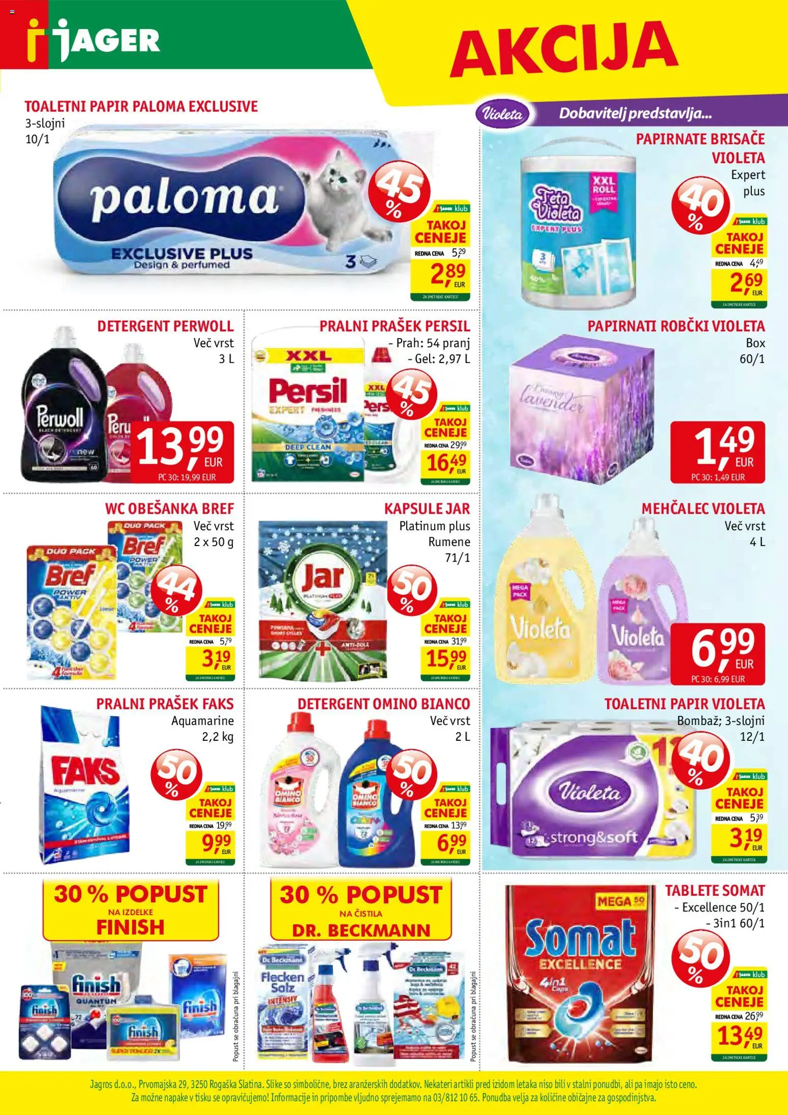 Novi Jager katalog ponudbe – veljaven od 19.11.2025 | Stran: 15 | Izdelki: Prašek, Mehčalec, Toaletni papir, Detergent