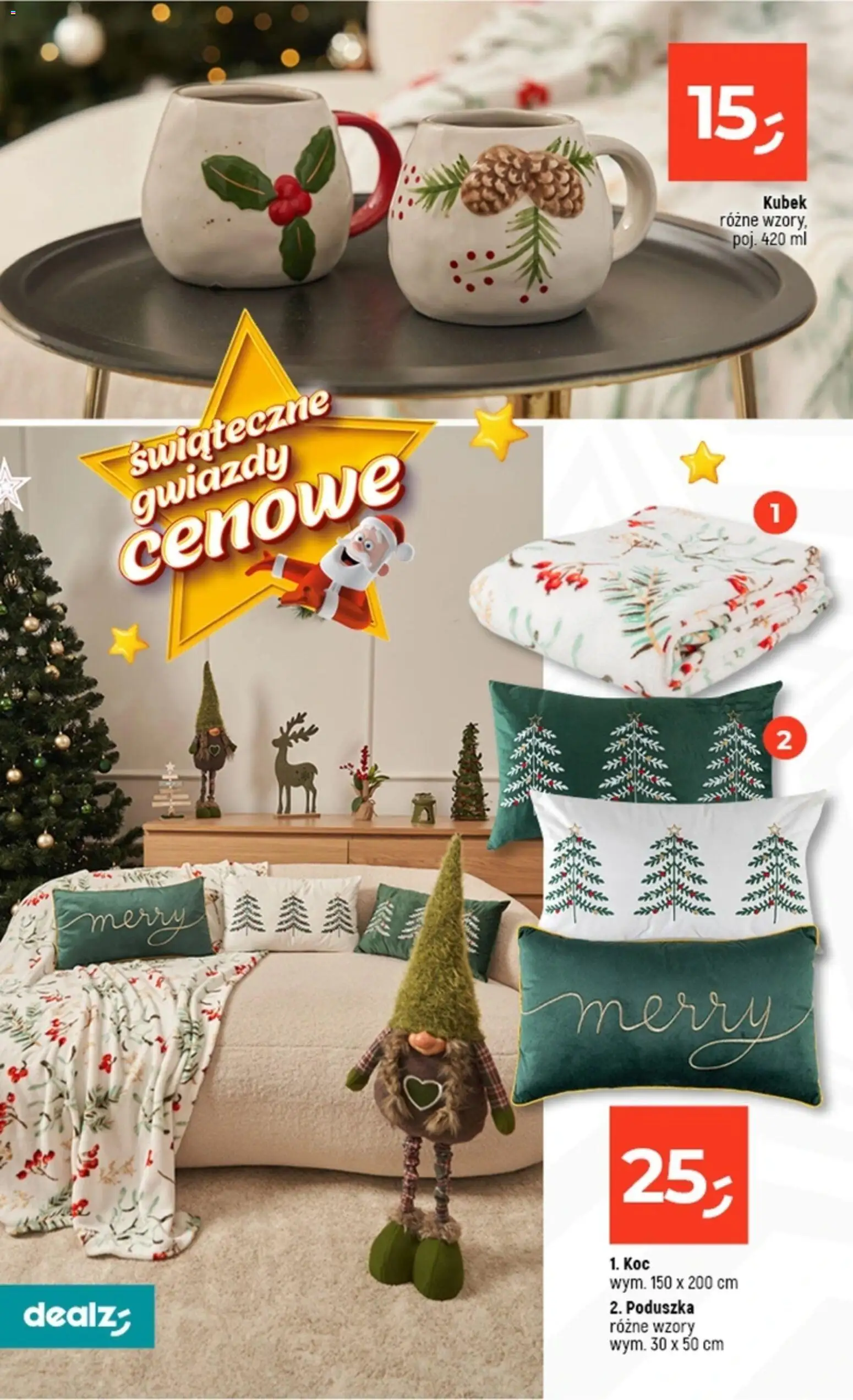 Dealz Gazetka od 06.11.2025 | Strona: 16 | Produkty: Poduszka, Koc
