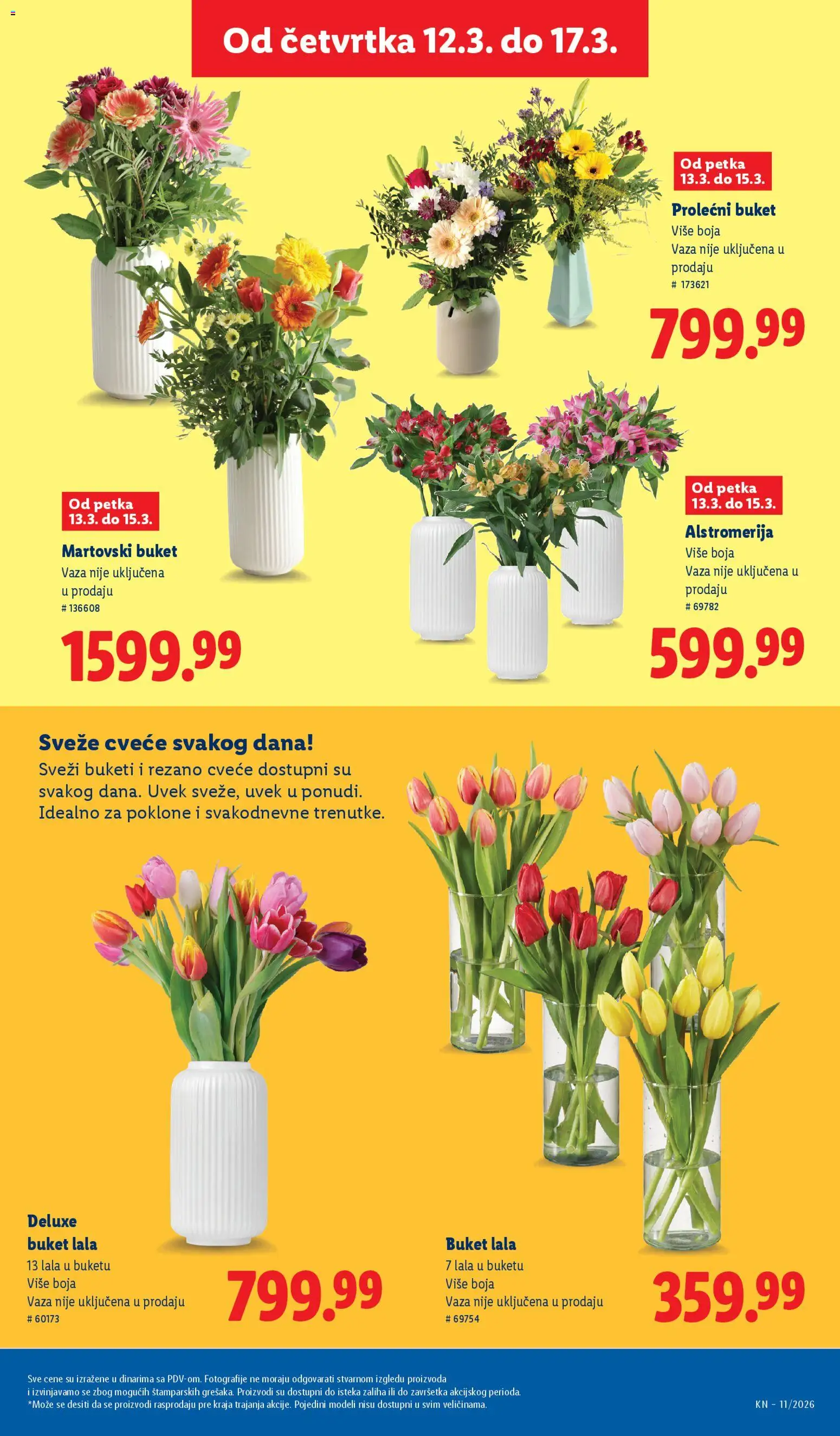 Lidl katalog - važi od 12.03.2026 | Strana: 61 | Proizvode: Vaza, Cvece