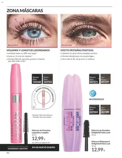 Catálogo AVON campaña 8 │ válido desde el 01.08.2025 | Página: 46 | Productos: Máscara, Pestañas postizas, Peso, Máscara de pestañas