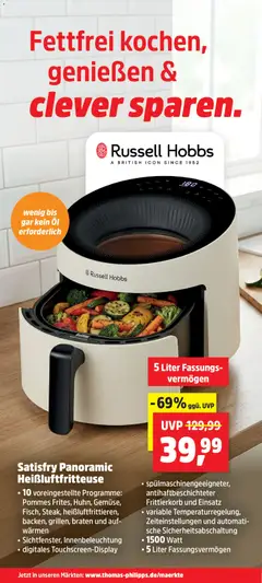 Thomas Philipps Prospekt ab 22.12.2025 gültig | Seite: 2 | Produkte: Öl, Pommes, Heißluftfritteuse
