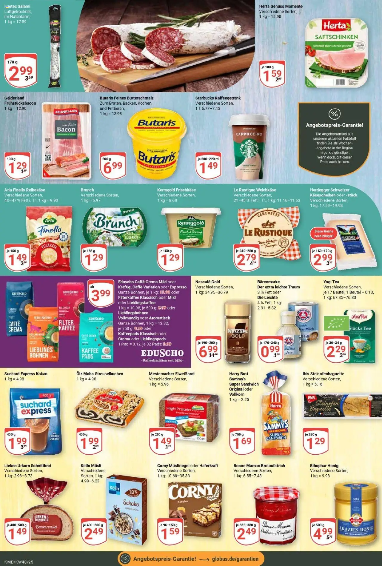 Globus prospekt Köln	 – gültig ab 28.09.2025 | Seite: 17 | Produkte: Nescafe, Starbucks, Tee, Eduscho