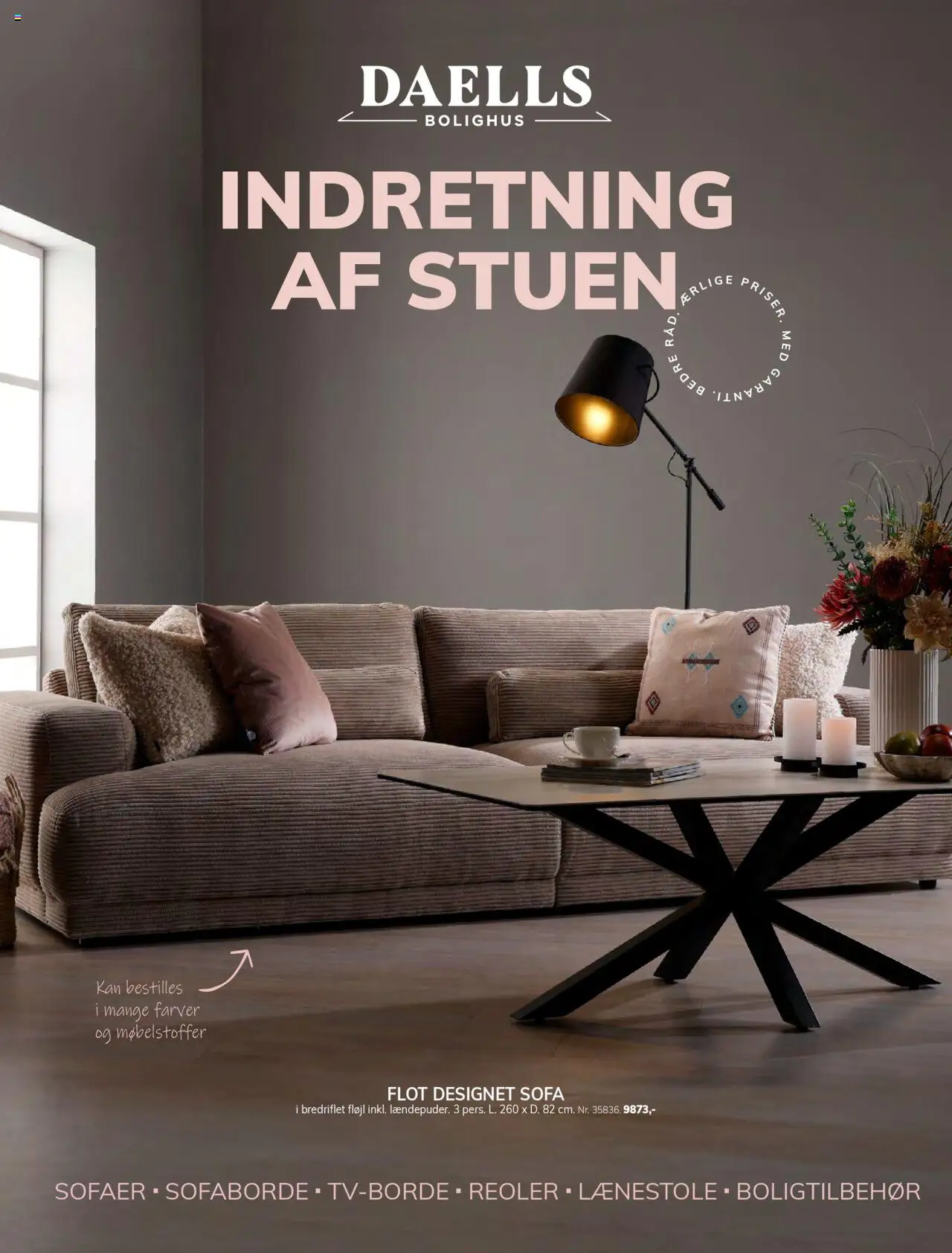 Daells Bolighus tilbudsavis – gyldig fra 14.08.2025 | Side: 1 | Produkter: Te, Sofa, Reoler