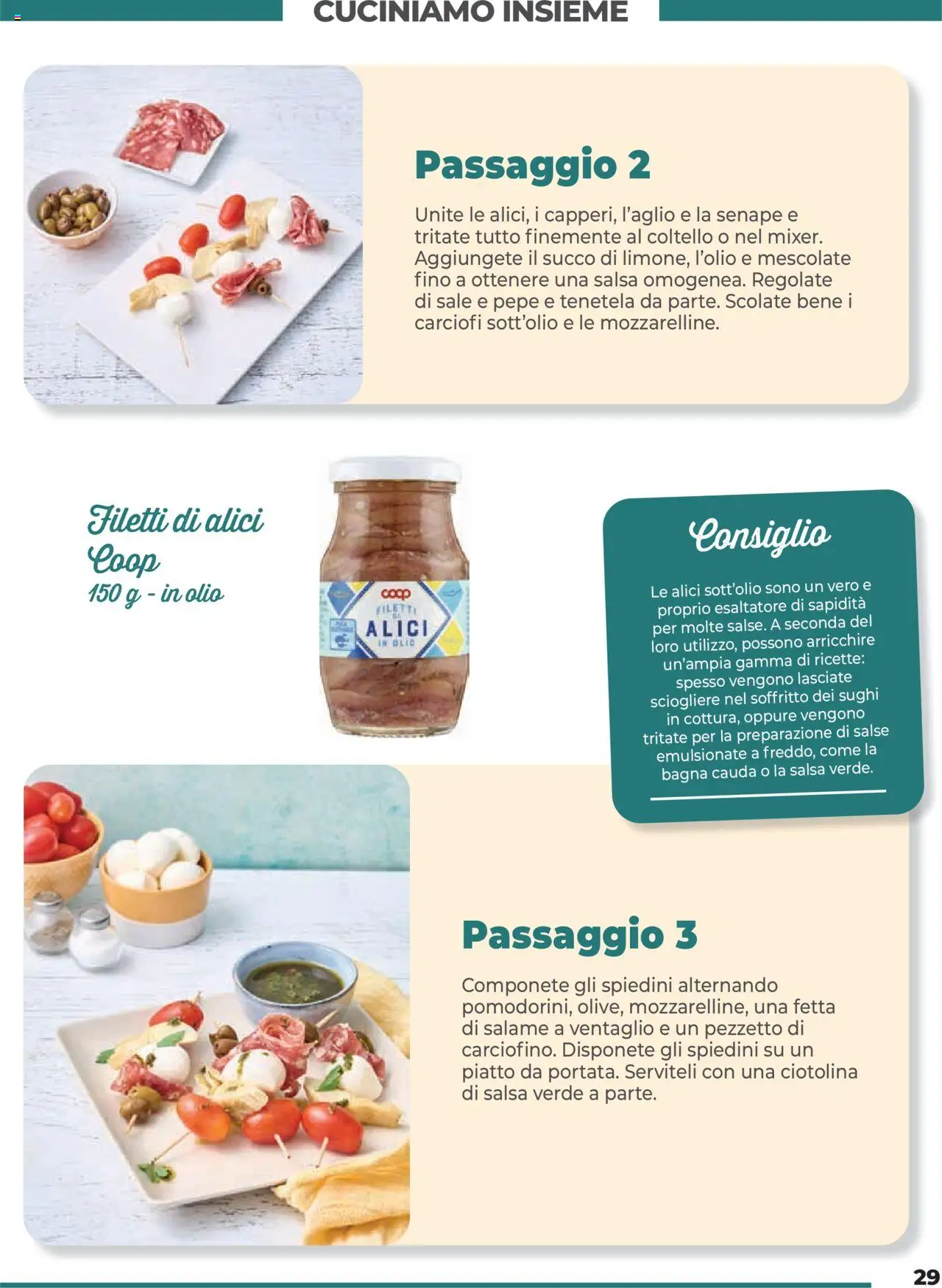 Volantino COOP del 19.06.2025 | Pagina: 29 | Prodotti: Salame, Salsa, Carciofi, Spiedini